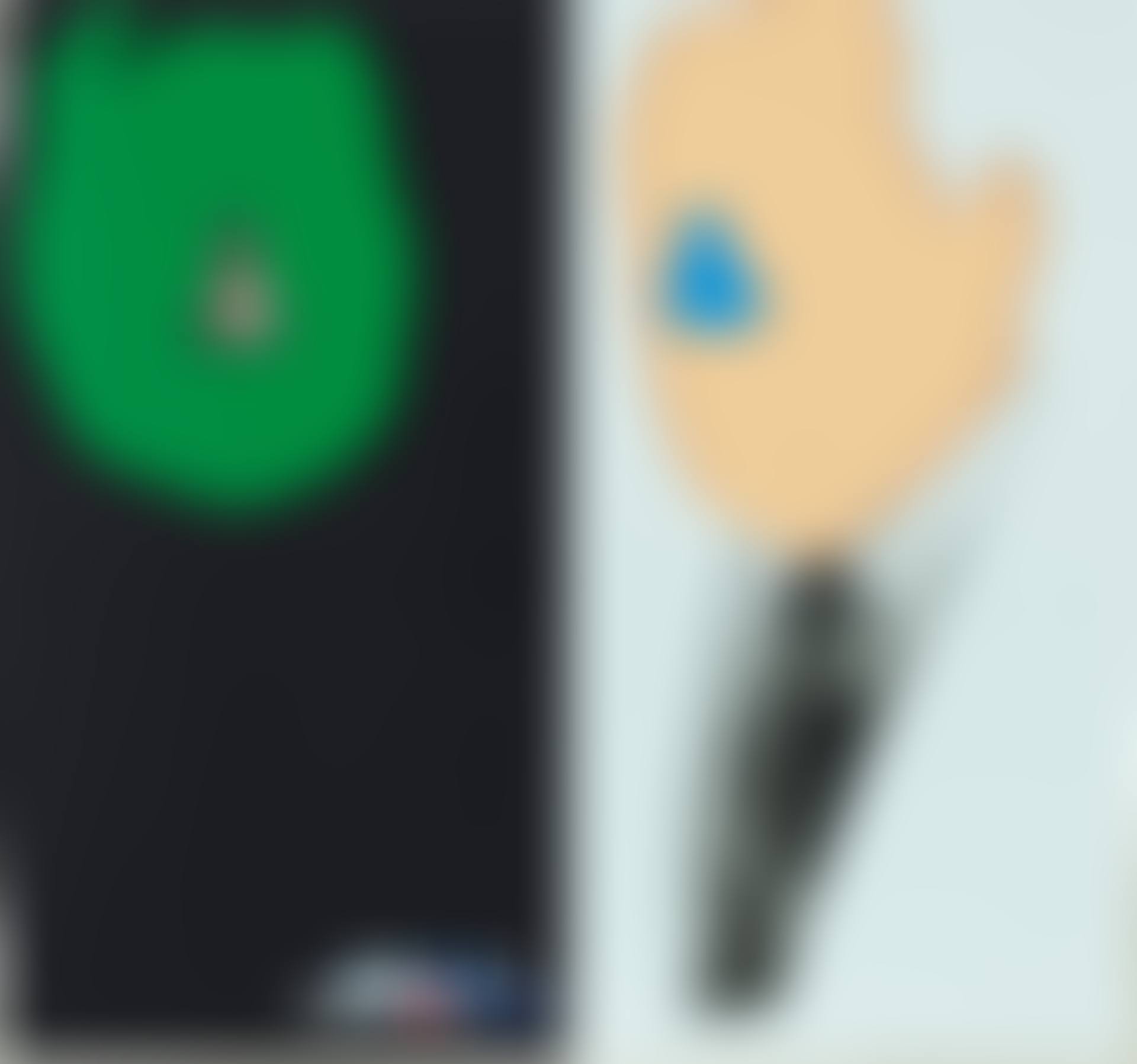 Noses & Ears Etc.: The Gemini Series: Two Faces, One With Nose and Military Ribbons; One With (Blue) Nose and Tie (preview)