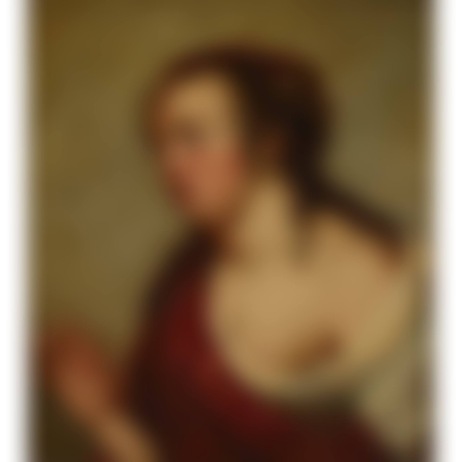 HALF-LENGTH PORTRAIT OF A WOMAN WITH A PATTERNED ROBE (preview)