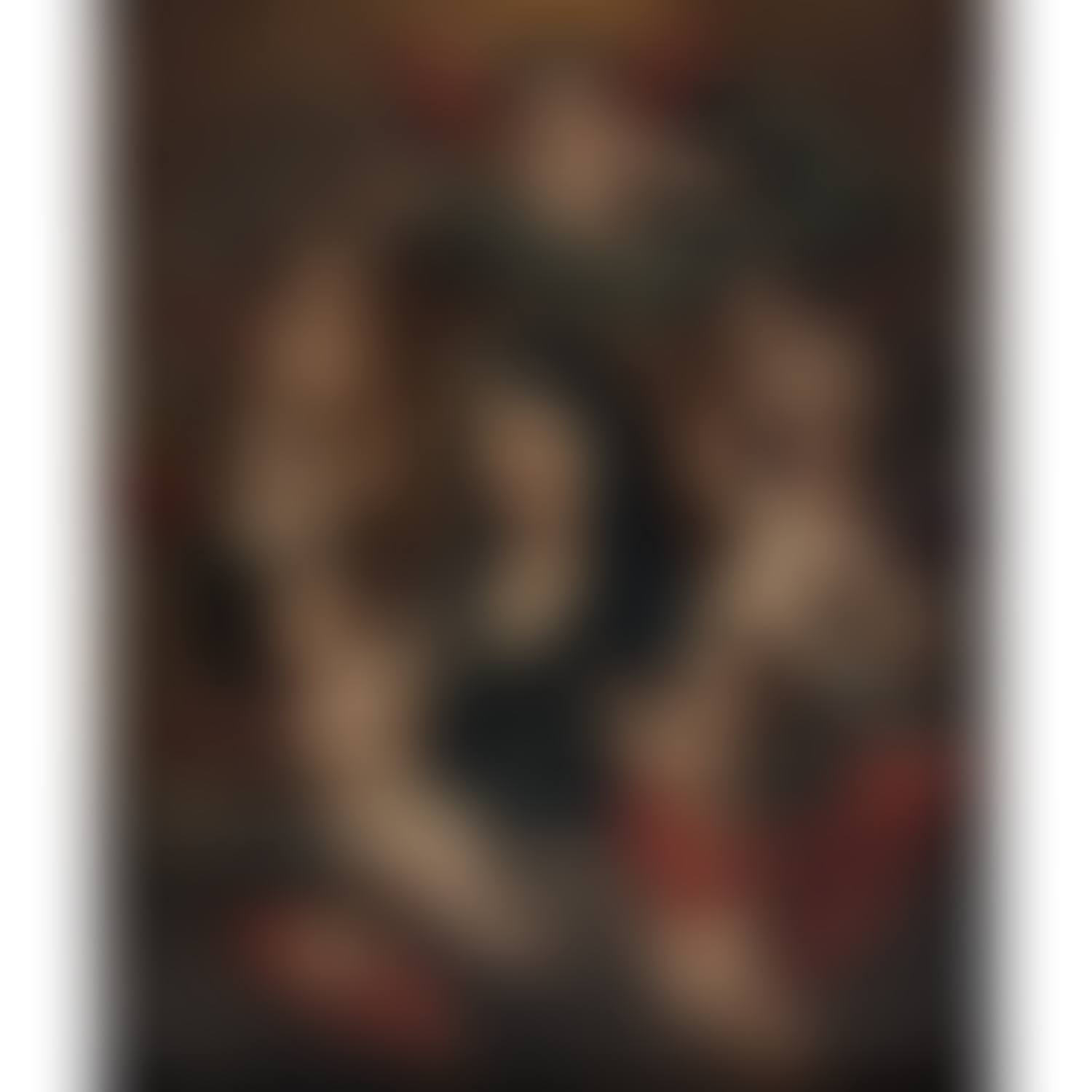 LA VIERGE ENTOURÈE D"ANGES, REHAUTS D"OR; Virgin with angels (preview)