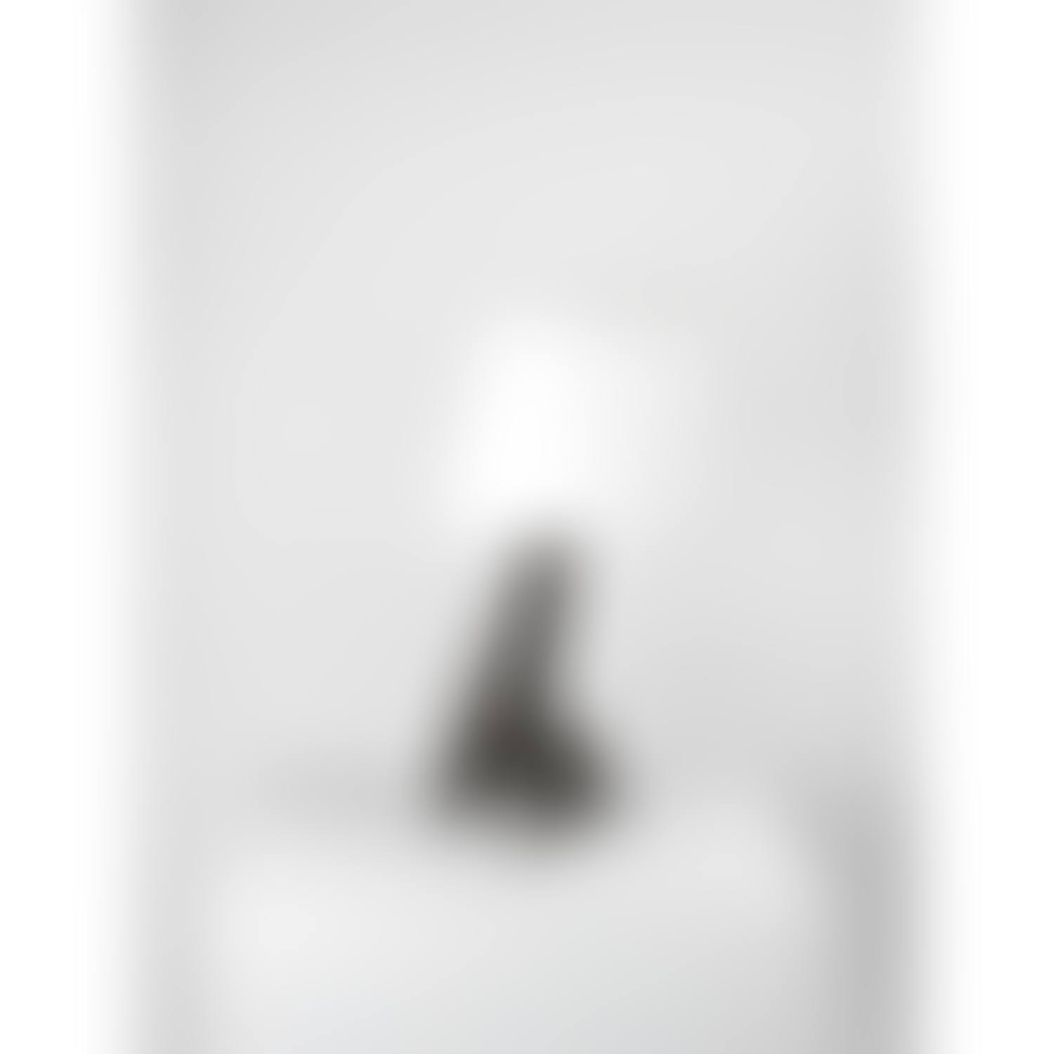 A mat-black enamelled earthenware table lamp (preview)