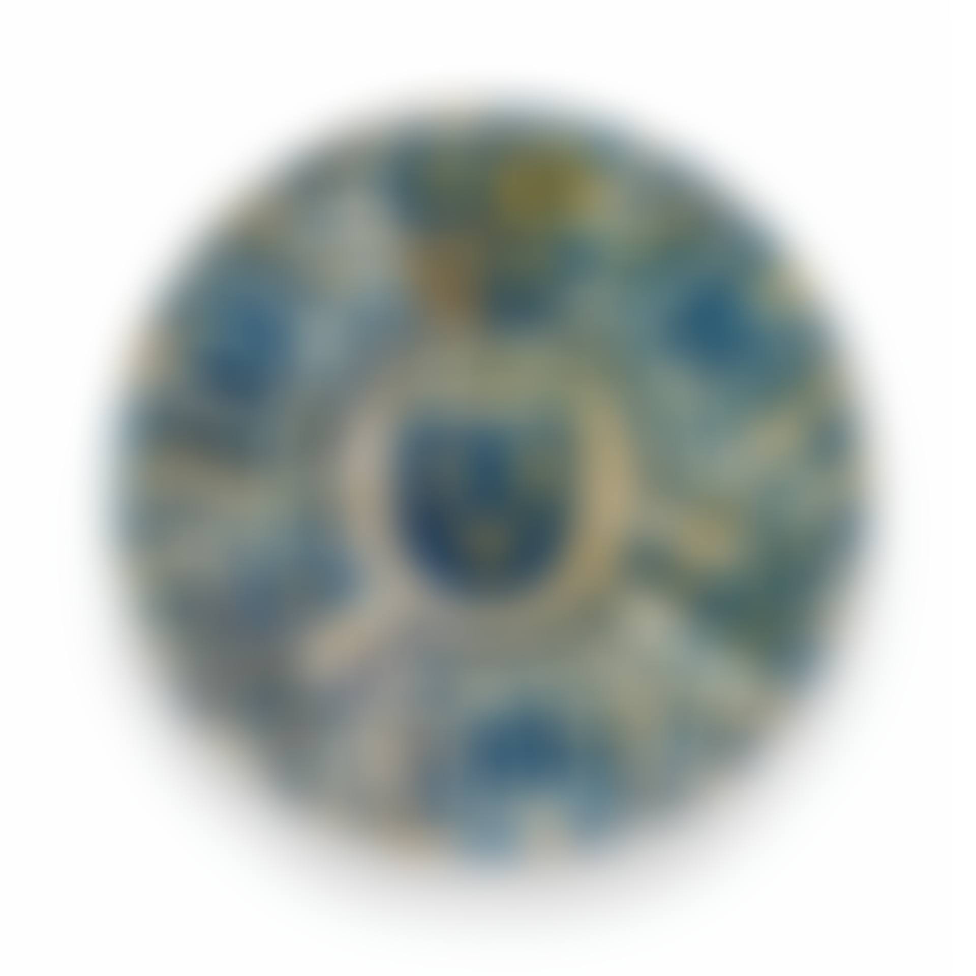 AN HISPANO-MORESQUE EARTHENWARE BLUE AND LUSTRED ARMORIAL CHARGER (preview)