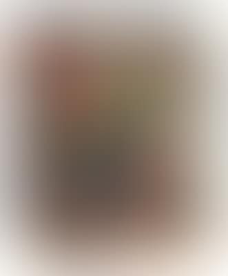 Blumen in blauer Vase auf einem Sessel (preview)