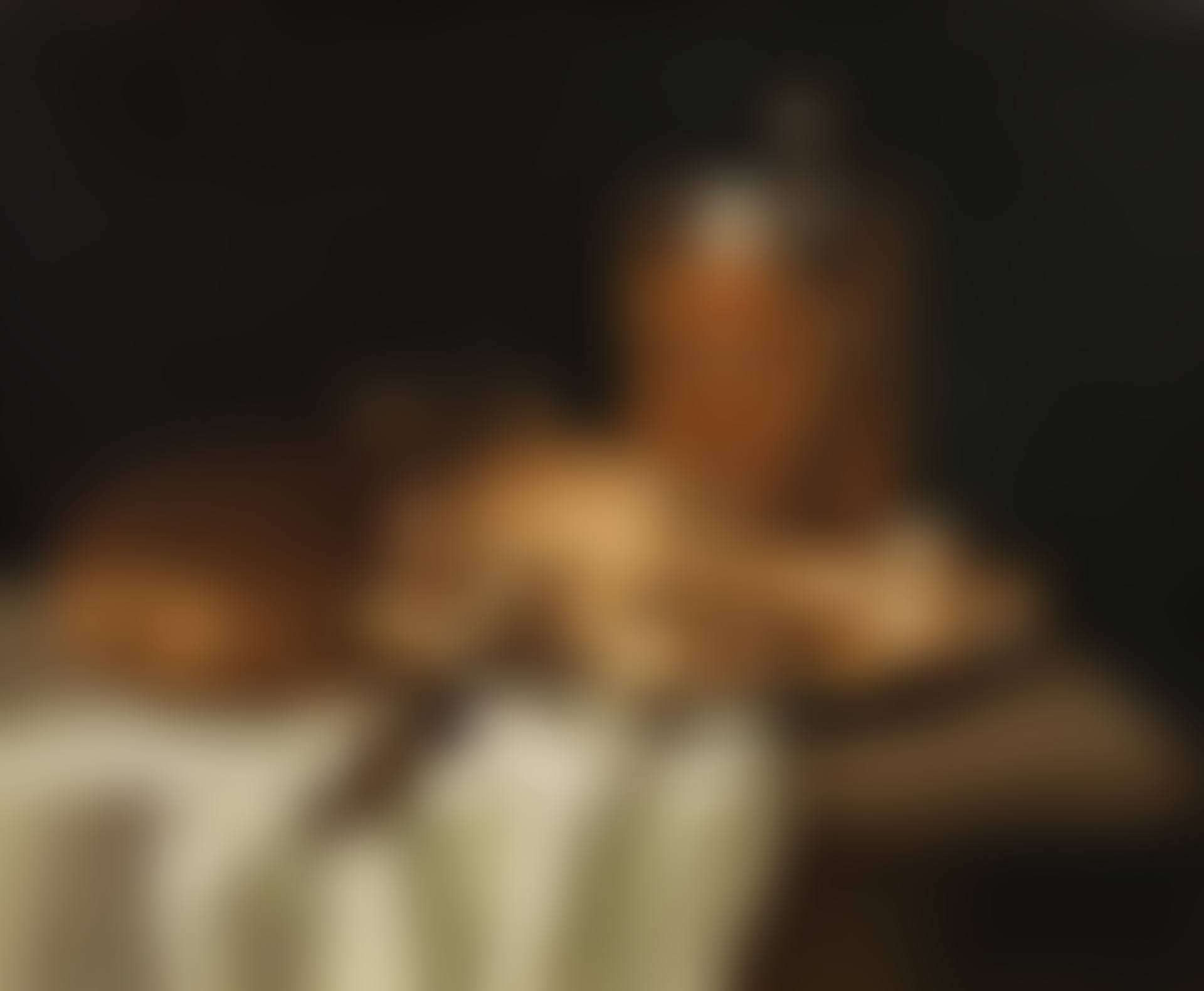 Still life with bread, ham, a beer jug and a water glass (preview)