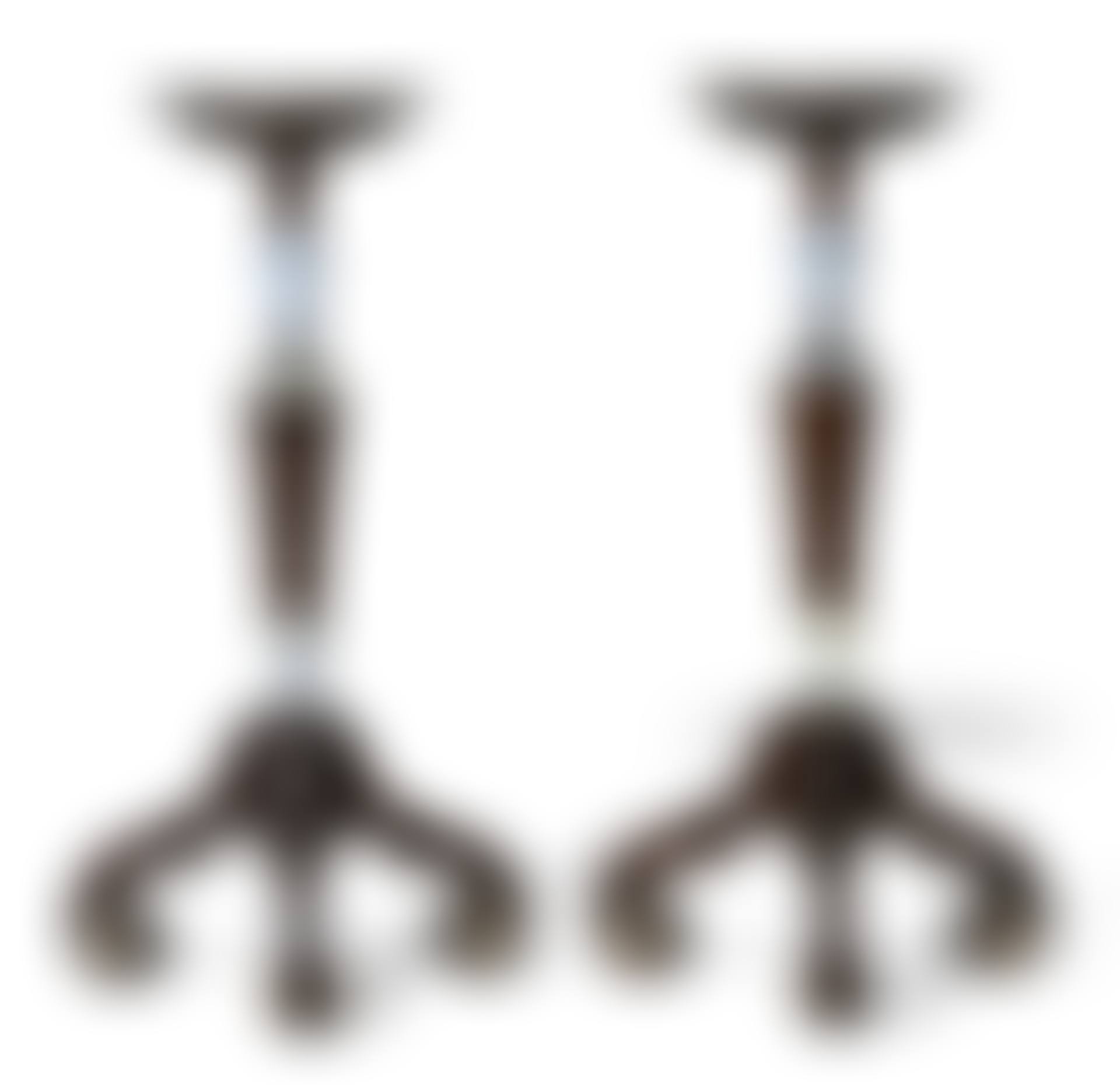 A PAIR OF DUTCH PORCELAIN-MOUNTED MARQUETRY TORCHÈRES (preview)