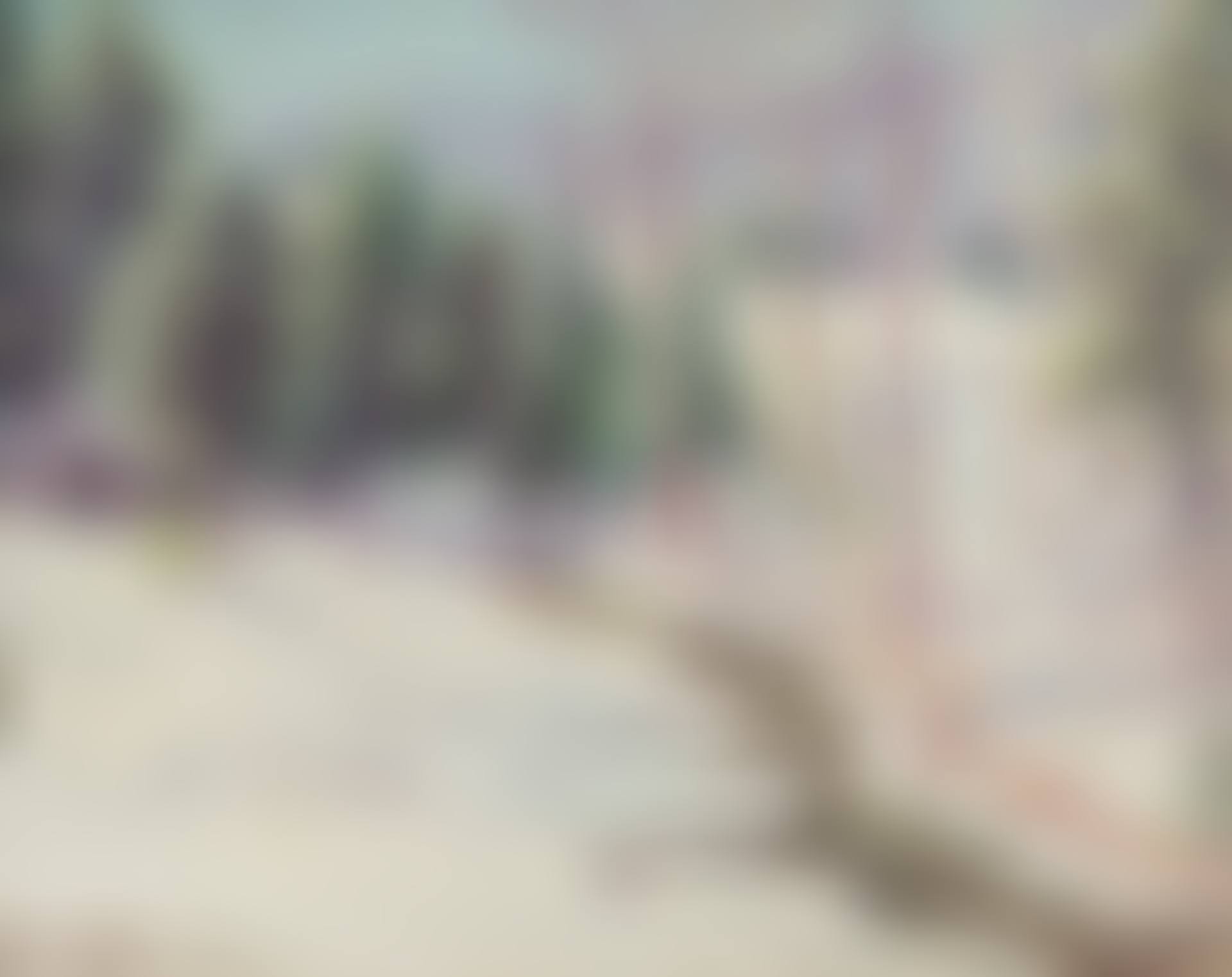 Winter Landscape With Stream (preview)