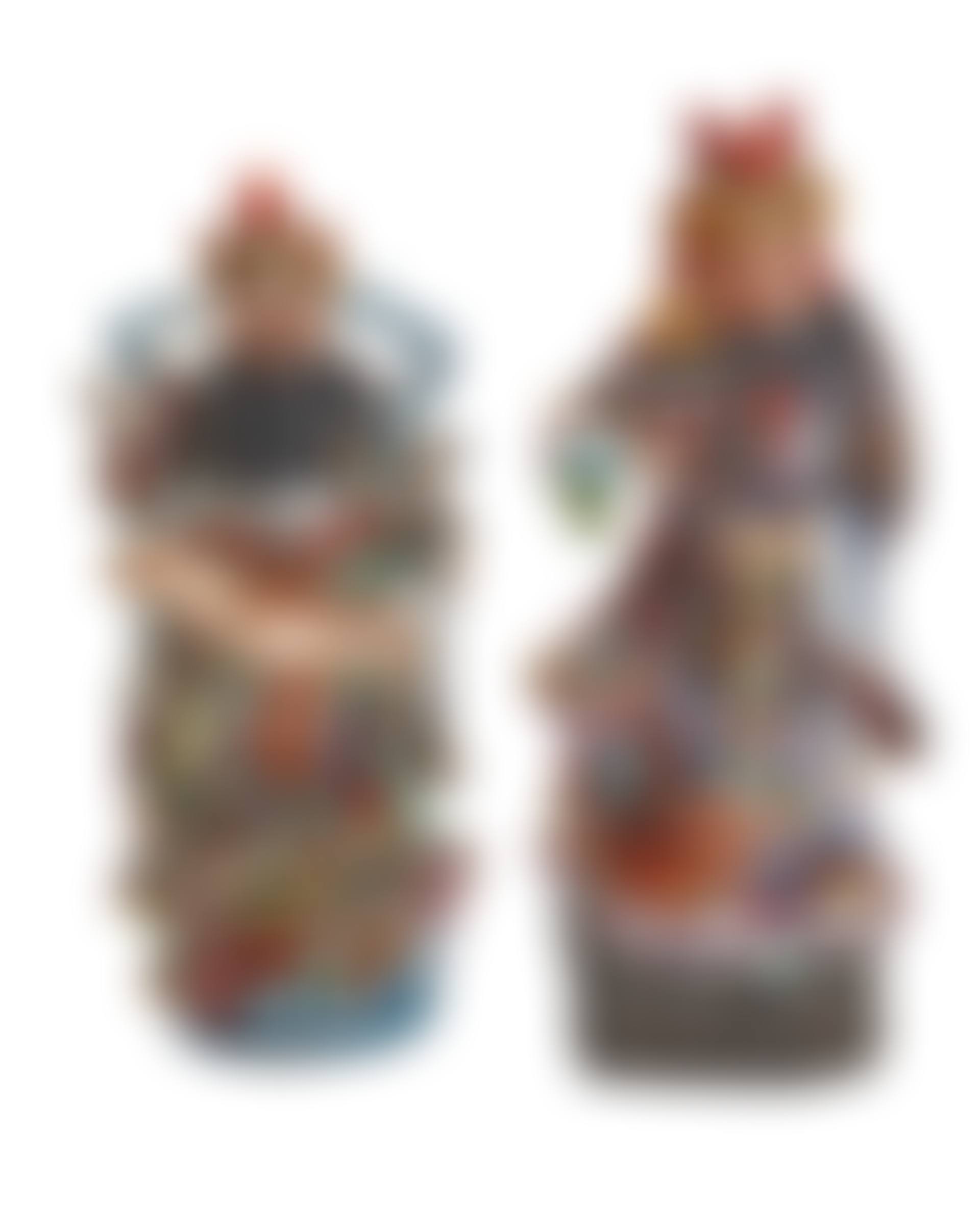 Two large Chinese porcelain warrior figures (preview)