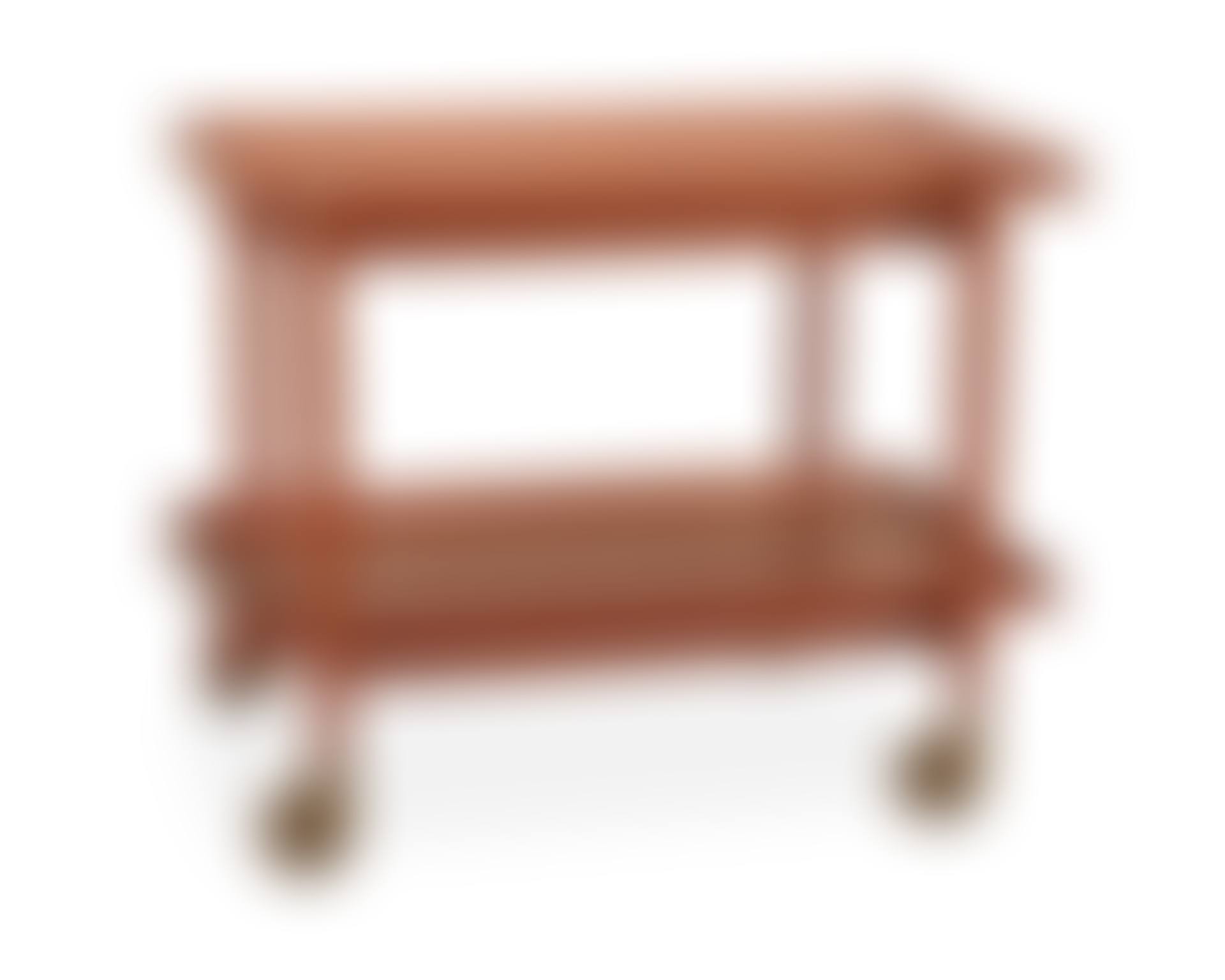 A Danish modern extendable teak tea cart (preview)