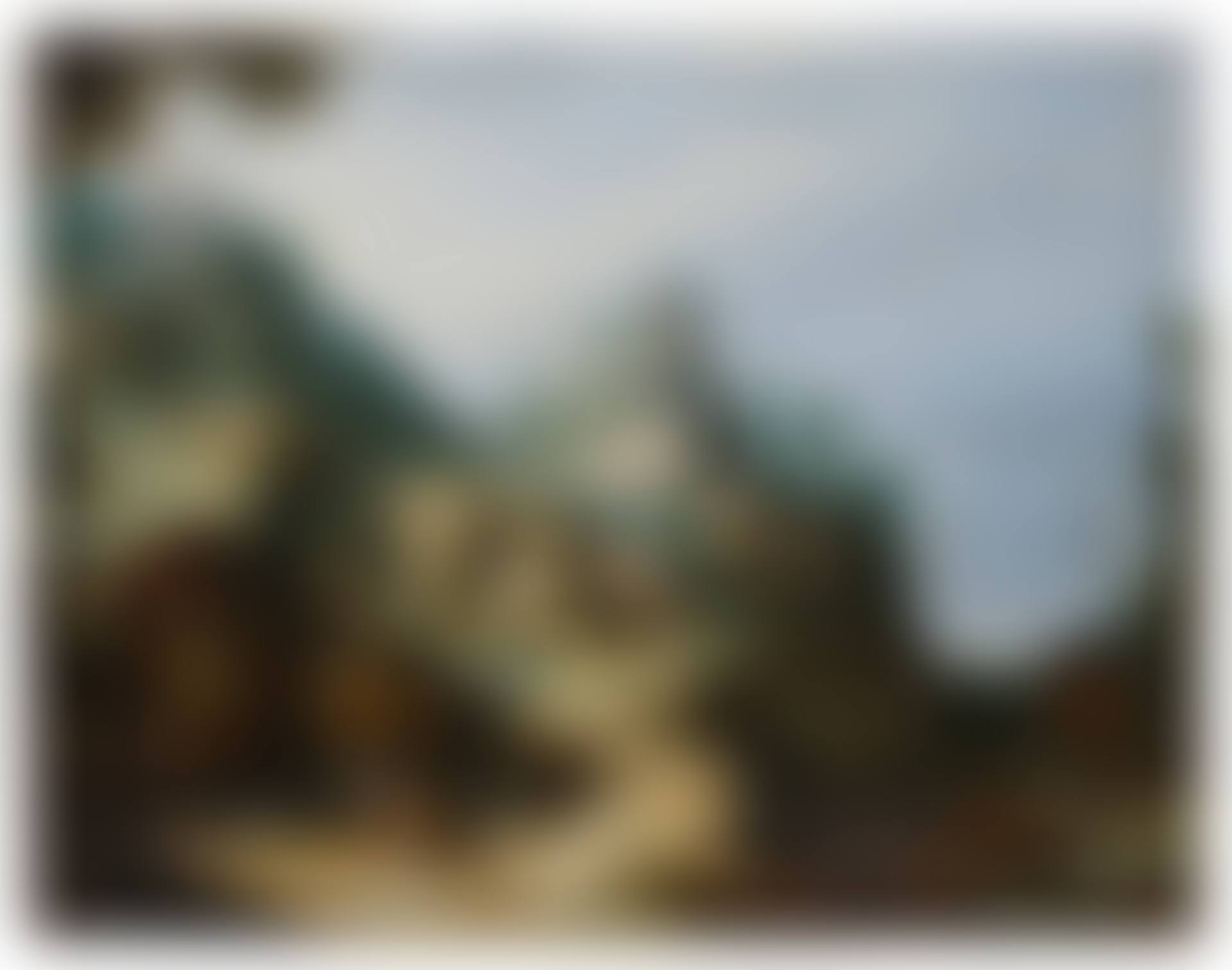 Sylvan landscape with a winding path (preview)