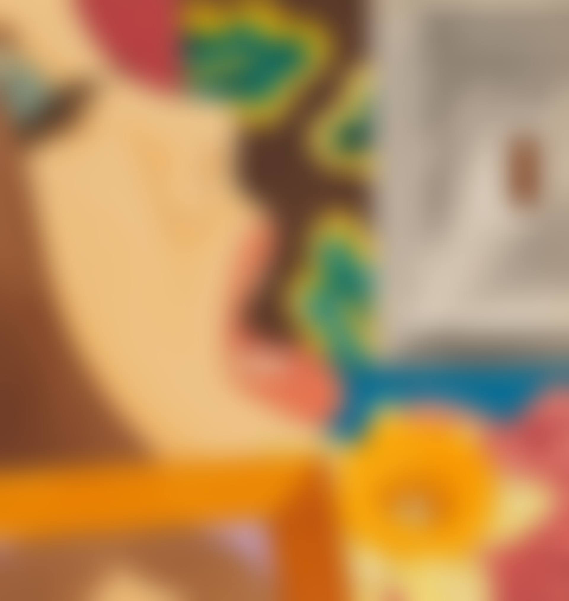 Study for Bedroom Face Tapestry (preview)