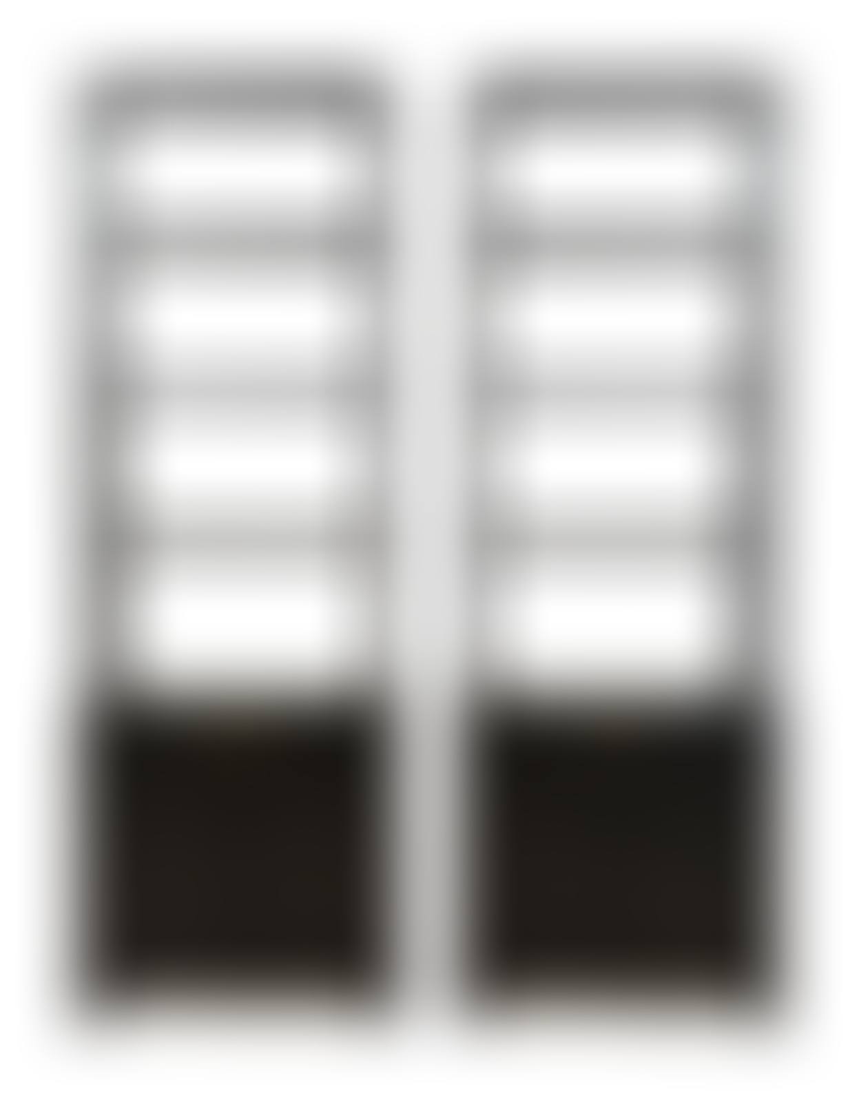 A Pair of Custom Neoclassical Style Black-Painted Bookcases (preview)