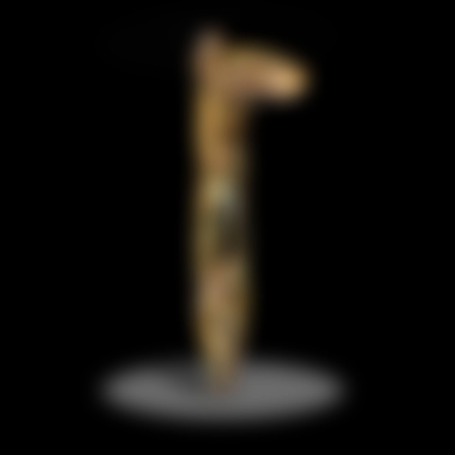 Rare Petrified Silicated Wood Limb with Cross Branch--"The Starfire Staff" (preview)
