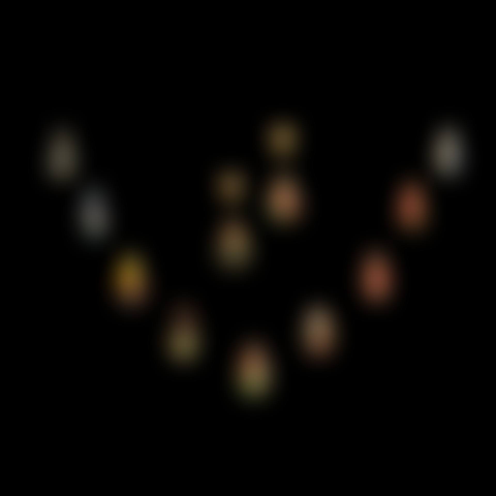 Suite of Thirteen Black Crystal Opals (preview)