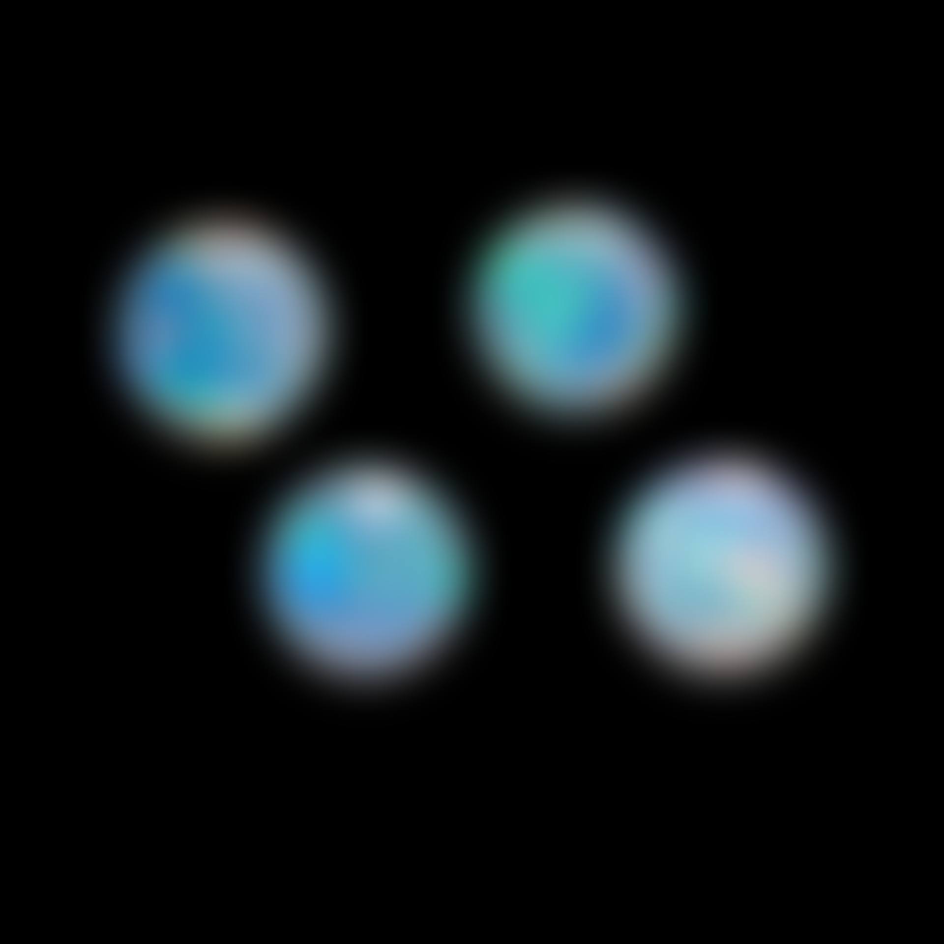 Four Faceted Crystal Opals (preview)