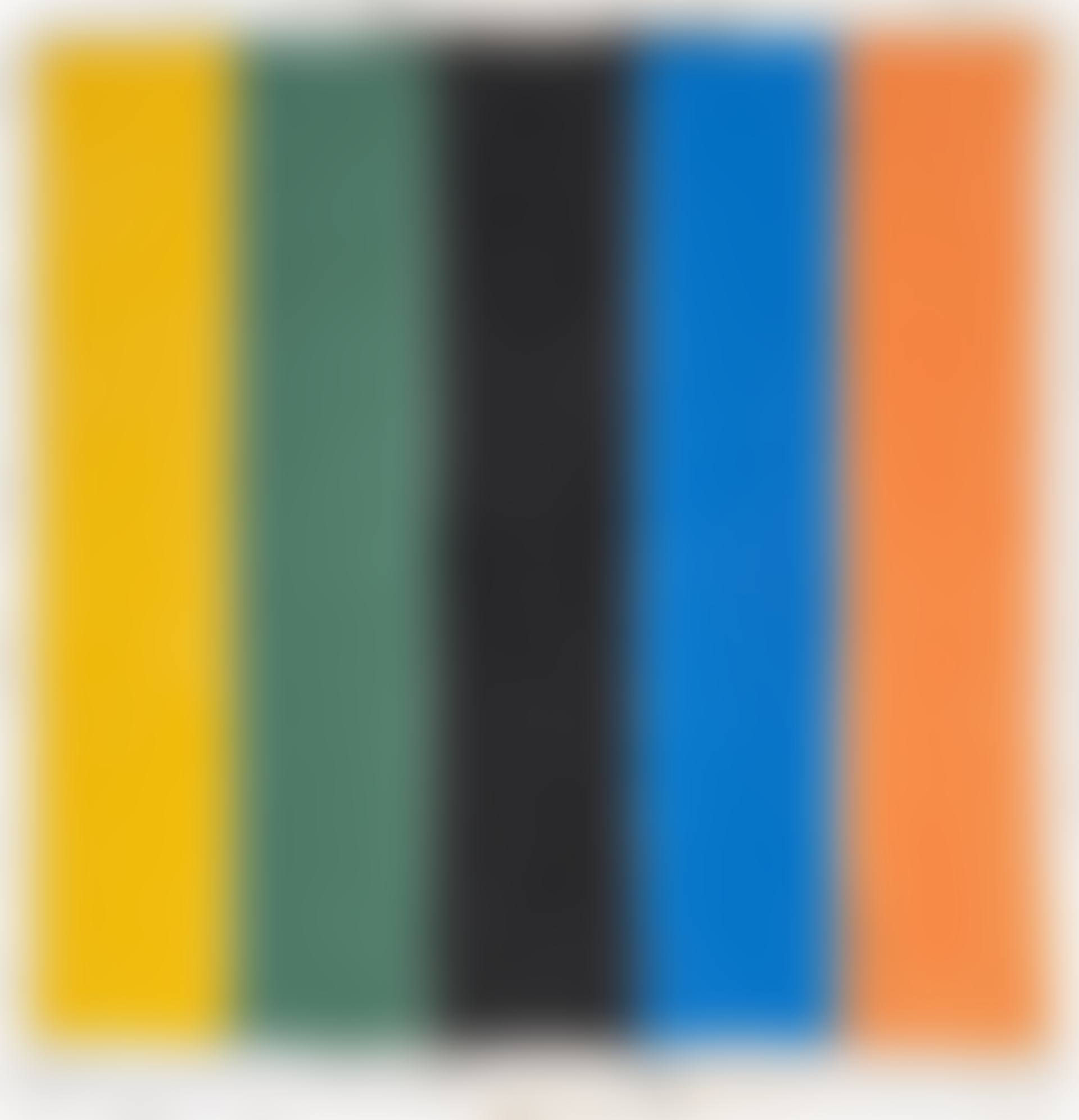 Colored Paper Image XIII (Yellow Green Black Blue Orange) (A. 153) (preview)
