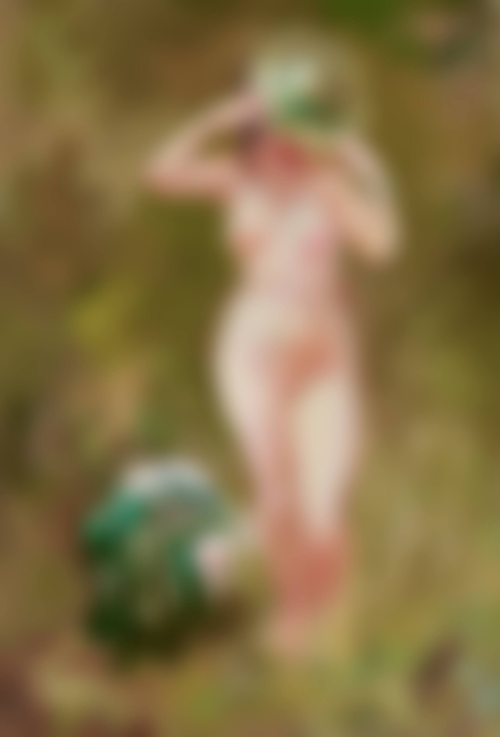Standing Nude with Straw Hat, Cape Cod (preview)