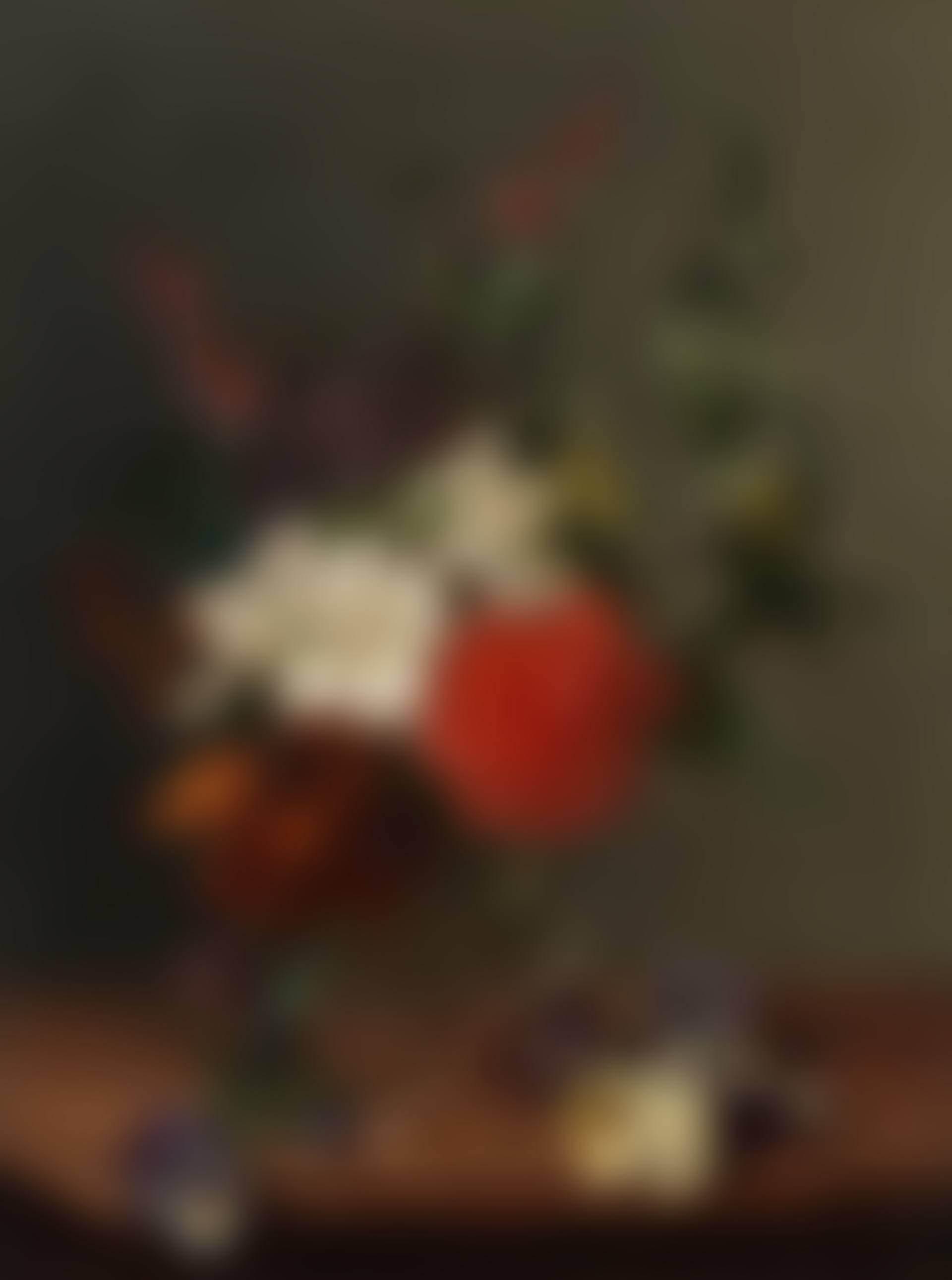 Still life with summer flowers in a glass vase (preview)