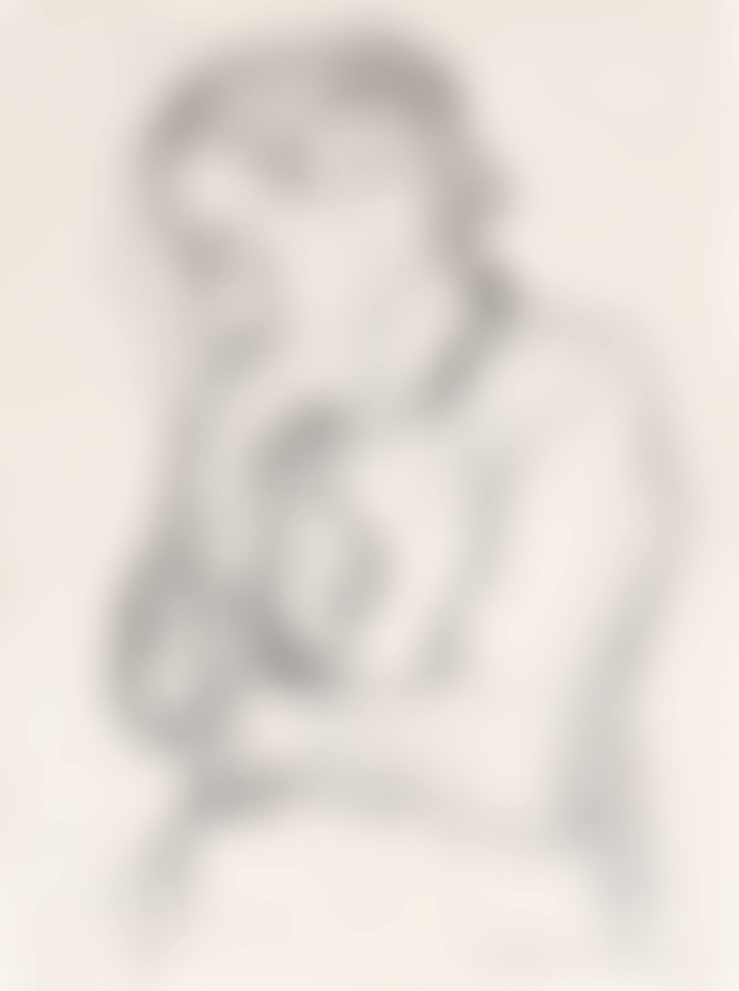 Halbfigur einer Frau mit der rechten Hand den Mund bedeckend (Half Length Figure of a Woman with Her Right Hand Covering Her Mouth) (preview)