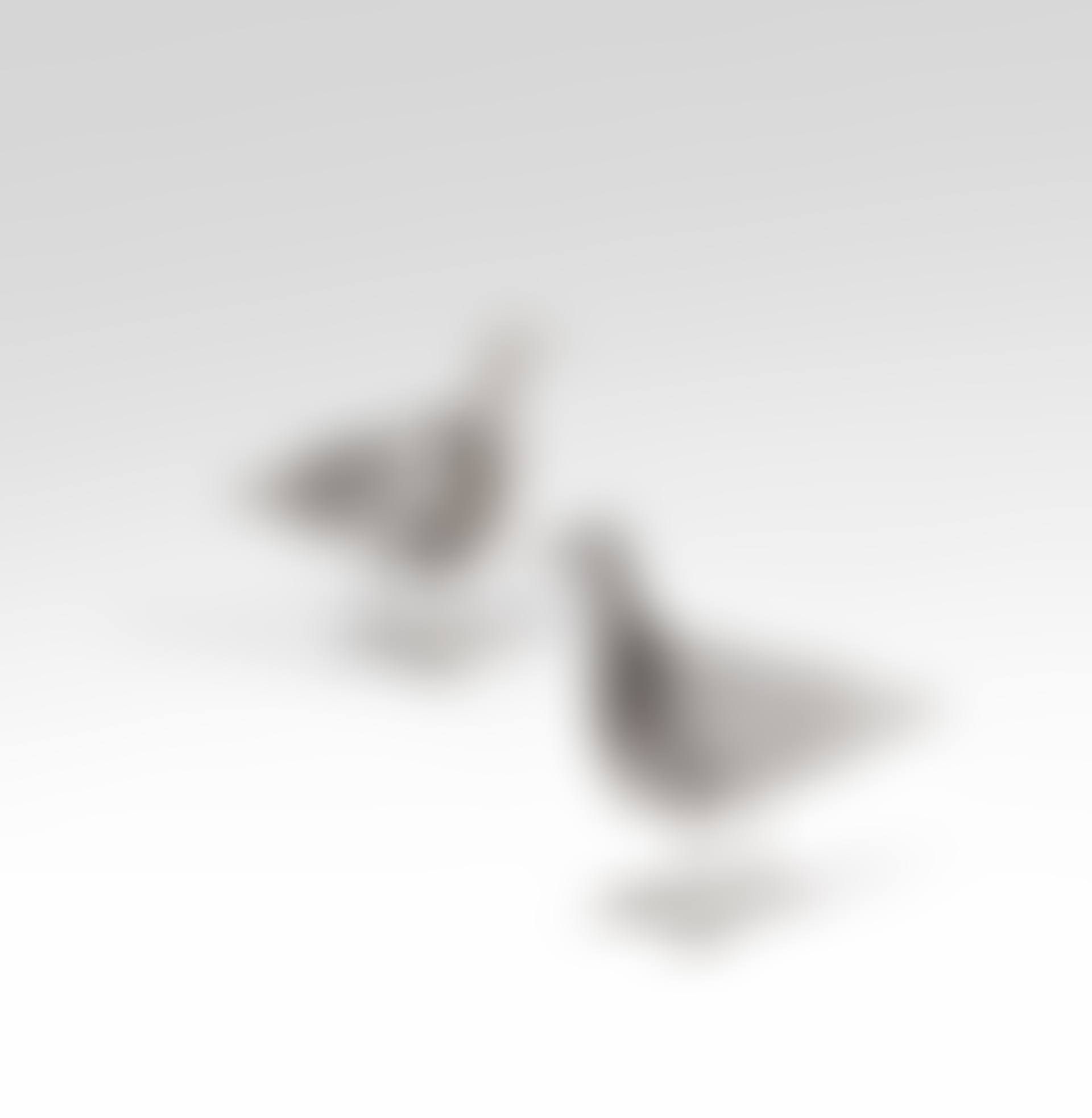 Paire de bougeoirs Oiseau d'argent (preview)