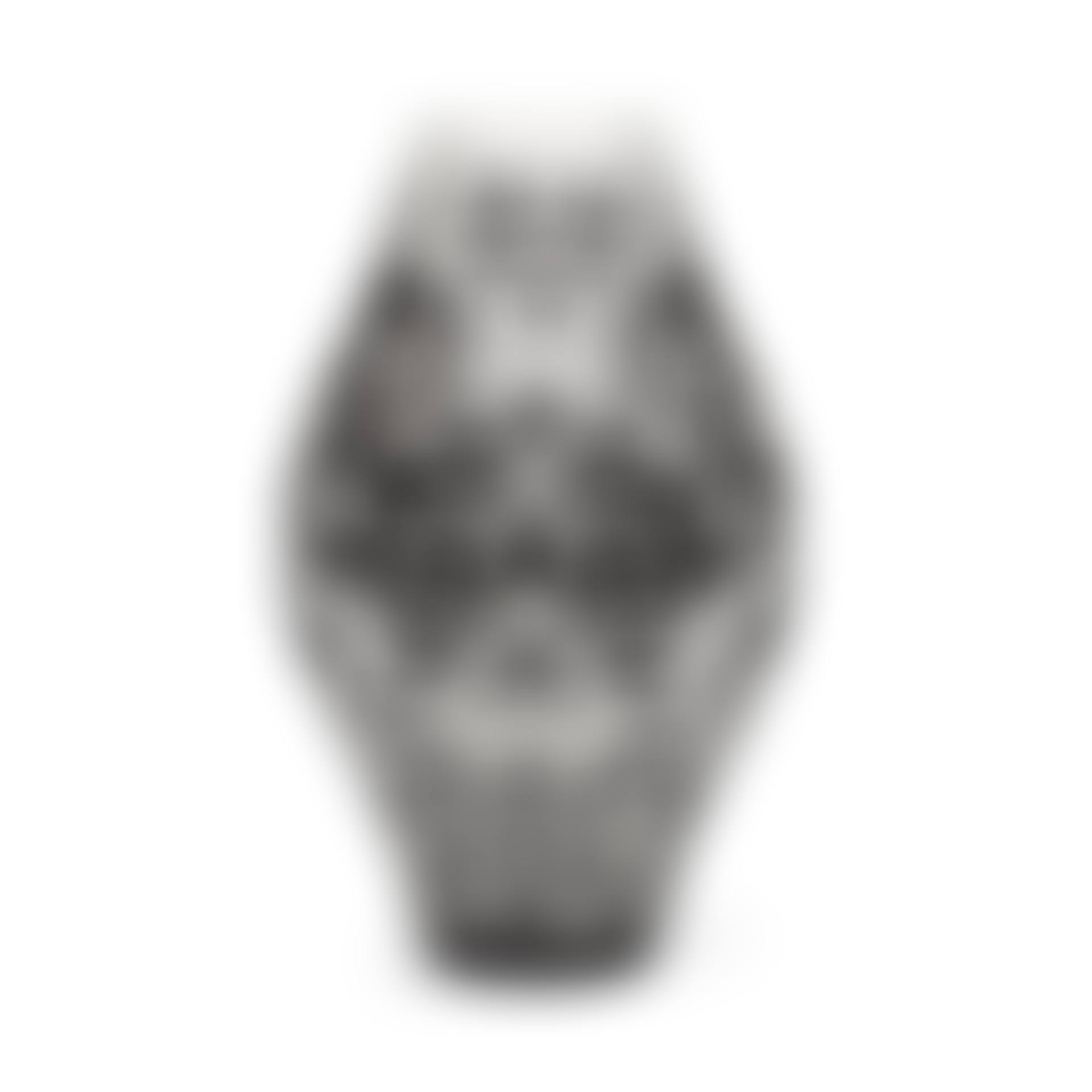 AN ACID ETCHED MIRROR BLACK OVER ALABASTER GLASS VASE (preview)