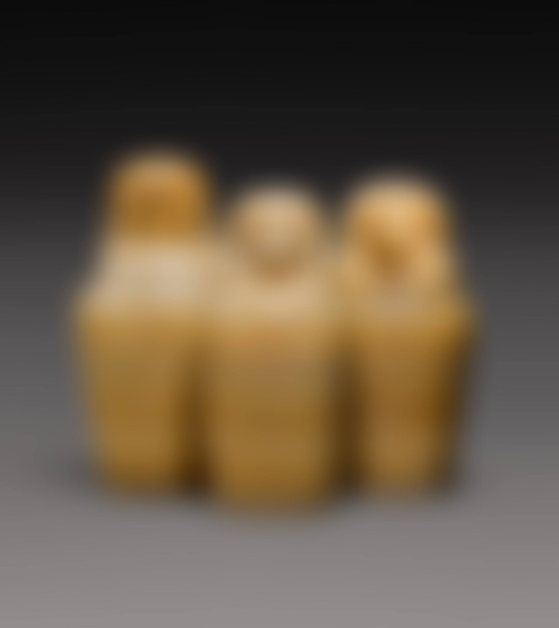 Three Egyptian Alabaster Canopic Jars, 26th Dynasty (preview)