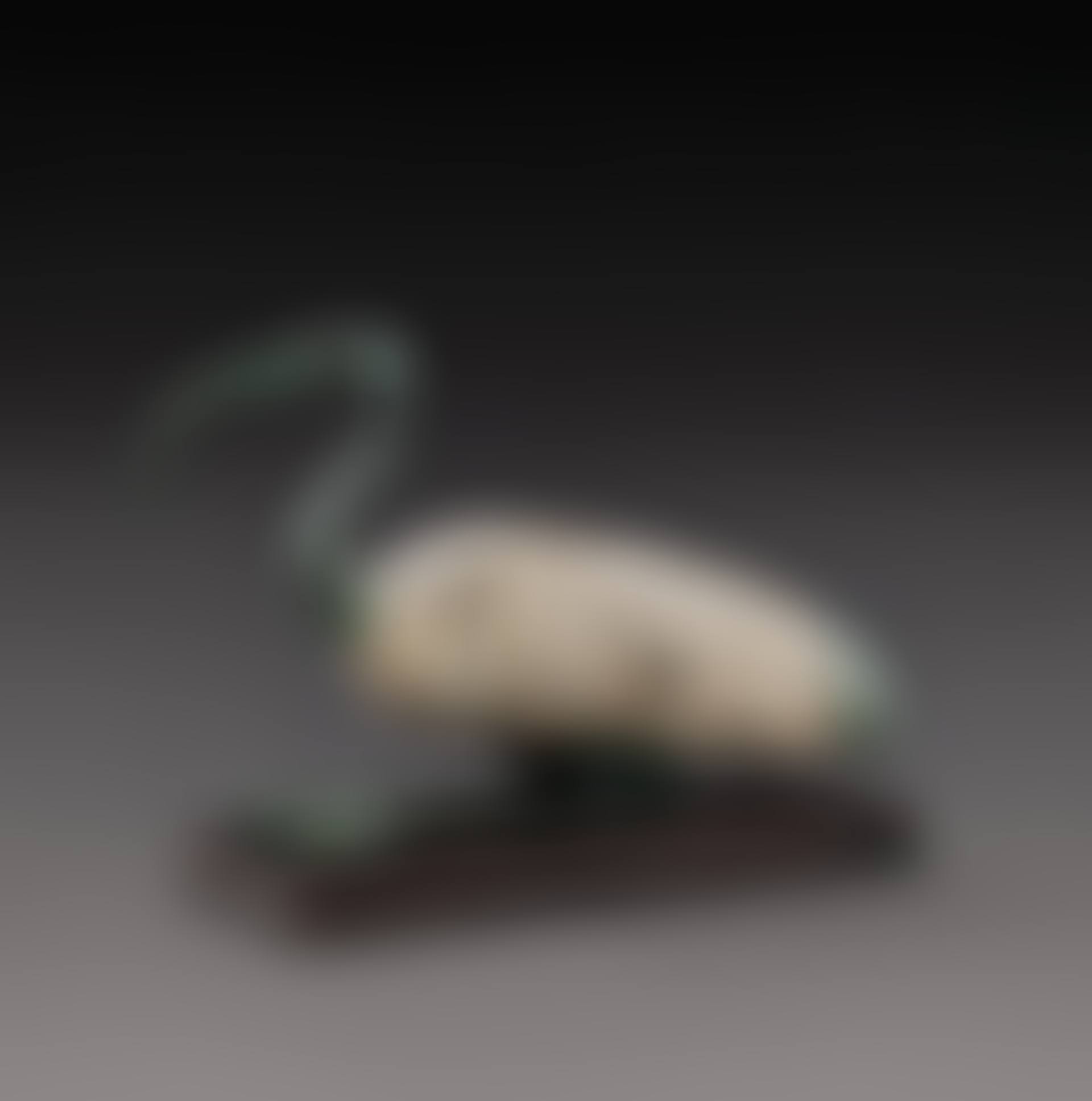 A Large Egyptian Bronze and Wood Figure of an Ibis, Late Period (preview)