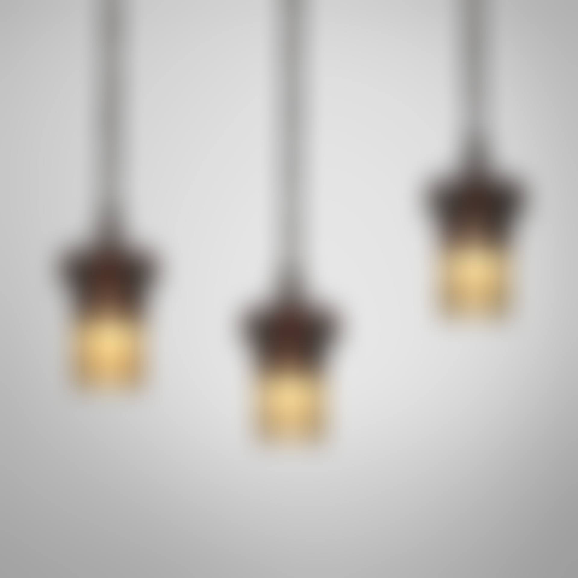Hanging lanterns, set of three (preview)