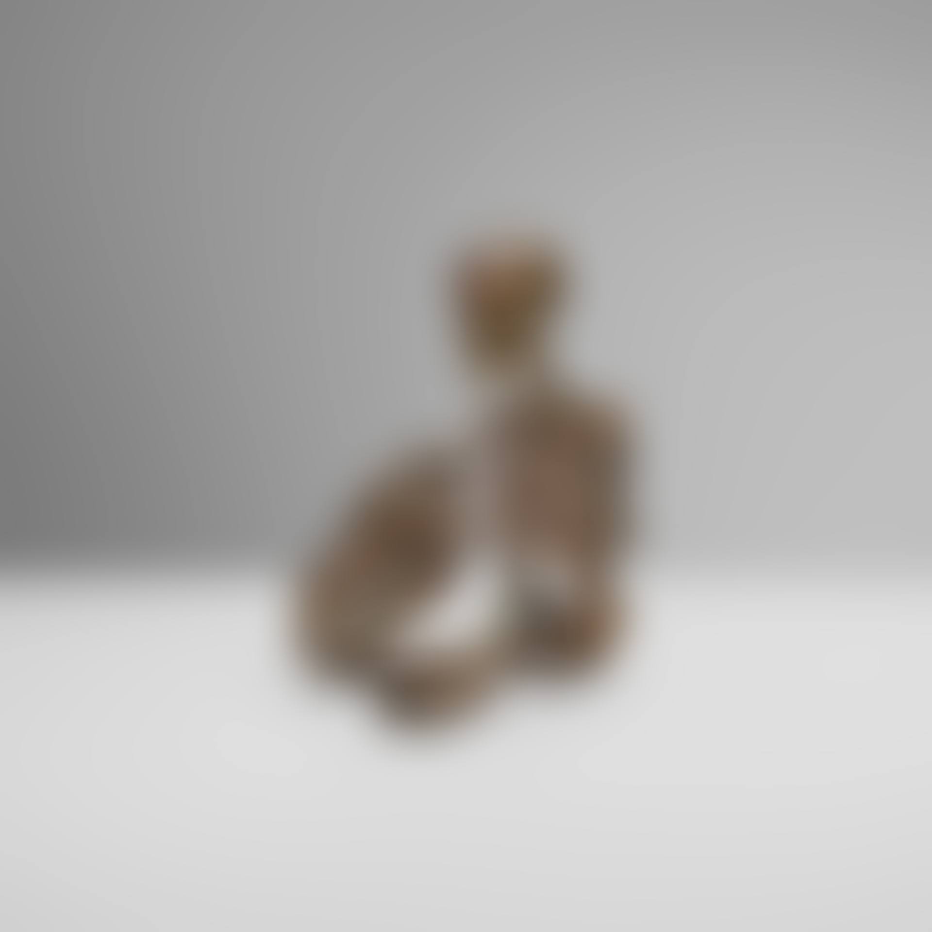 Memento Mori seated skeleton with horse skull (preview)