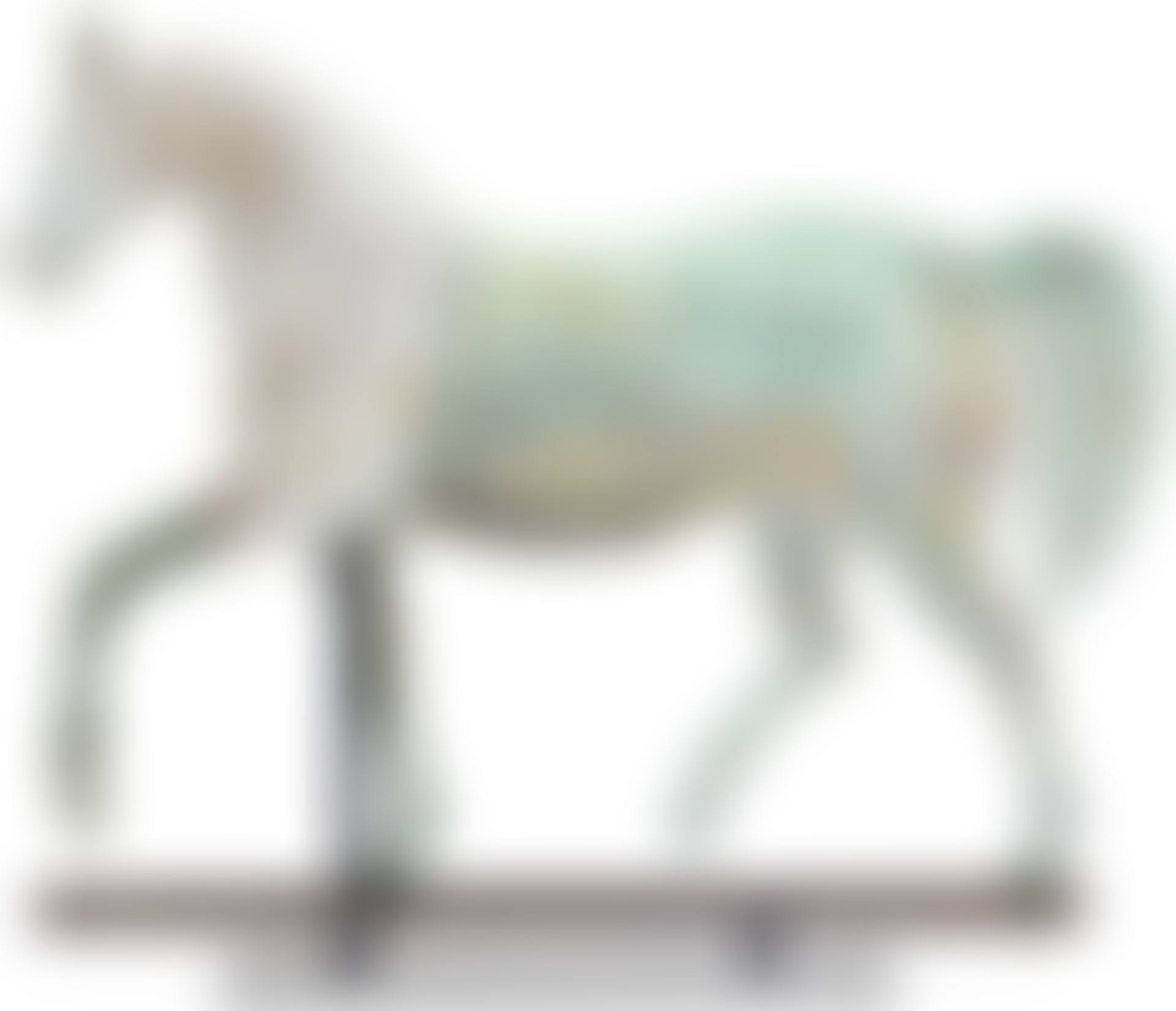 A MOLDED COPPER AND ZINC HORSE "INDEX" WEATHERVANE  (preview)