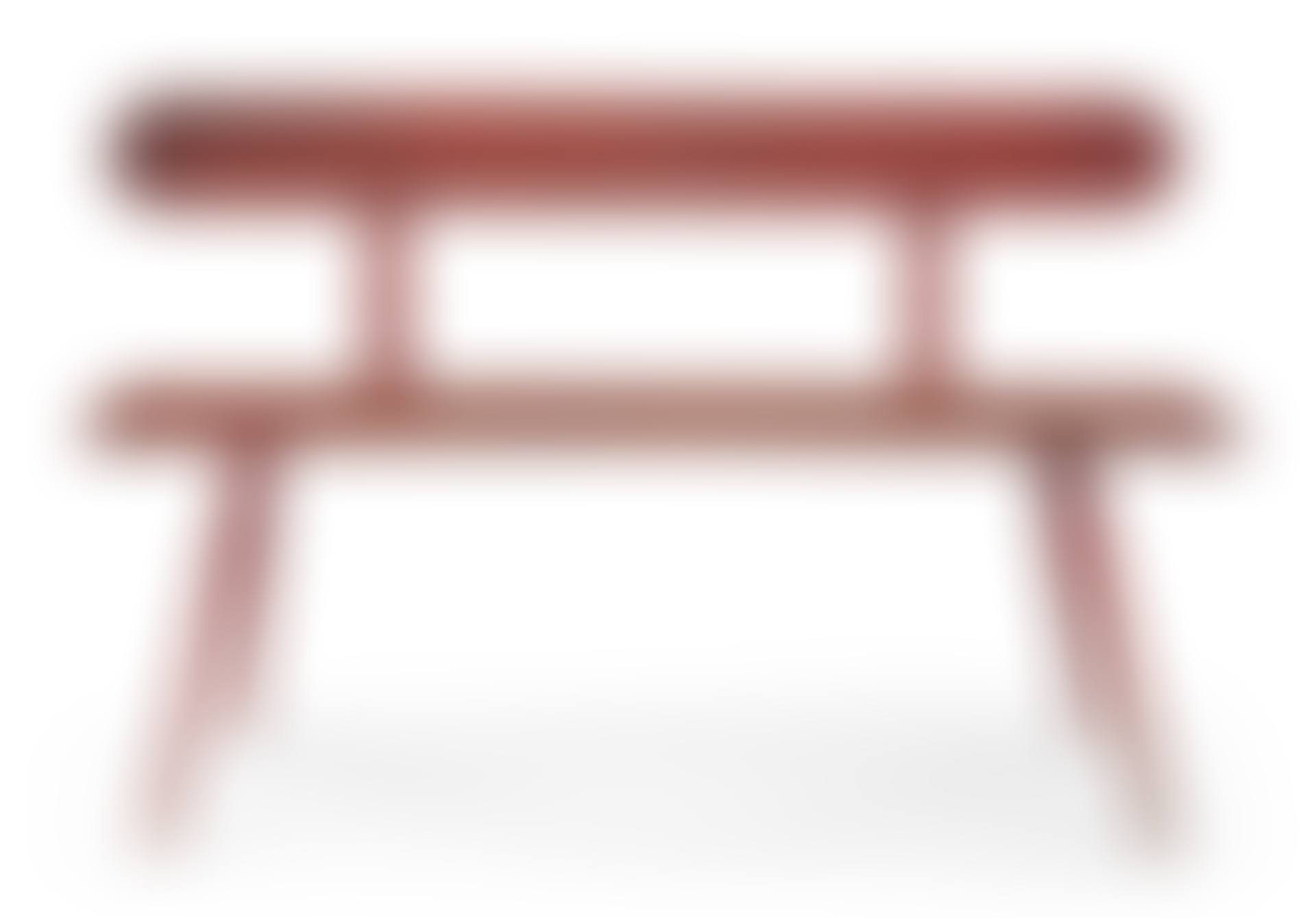 A RED-PAINTED CHILD"S BENCH (preview)