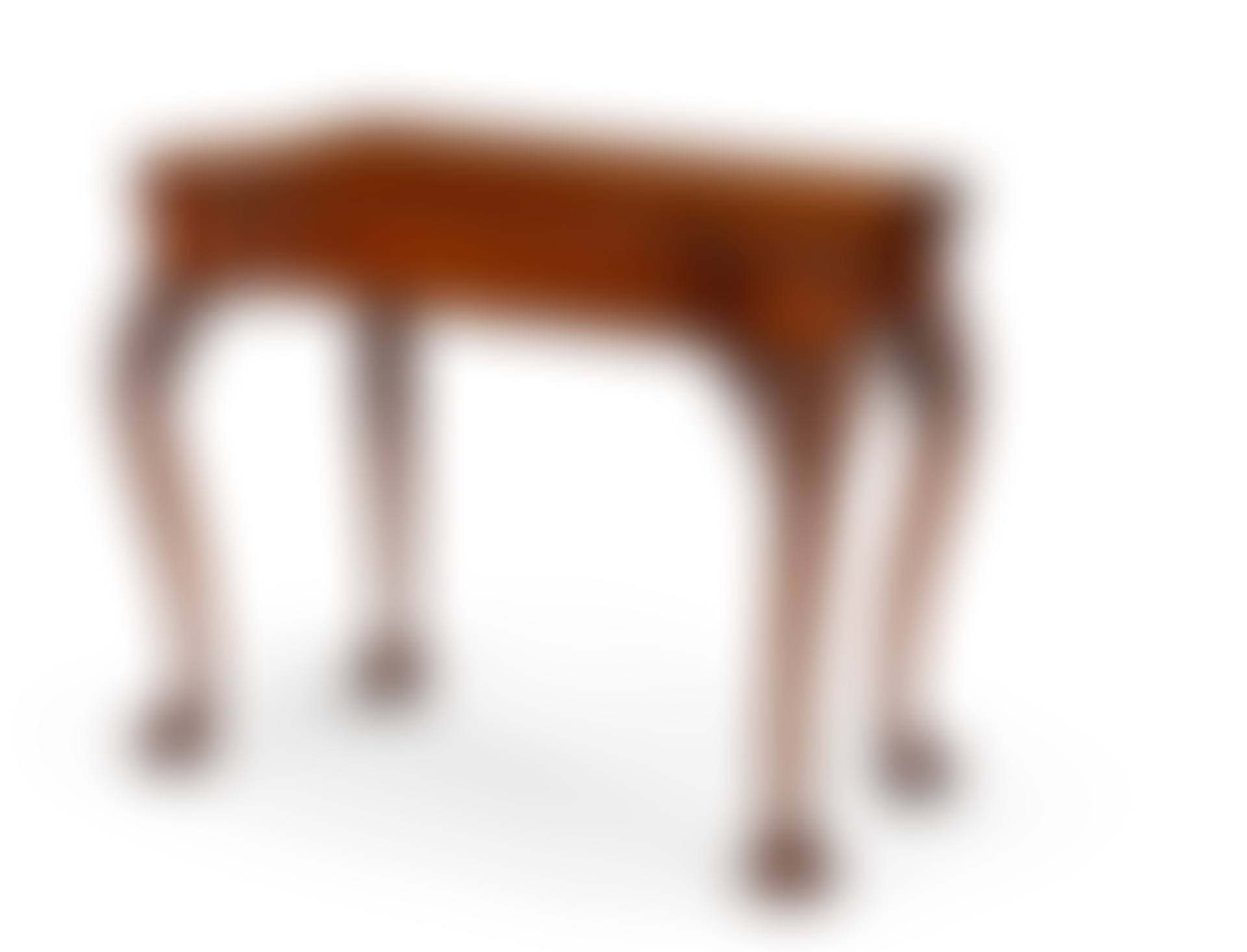 A CHIPPENDALE CARVED MAHOGANY TURRET-TOP CARD TABLE (preview)