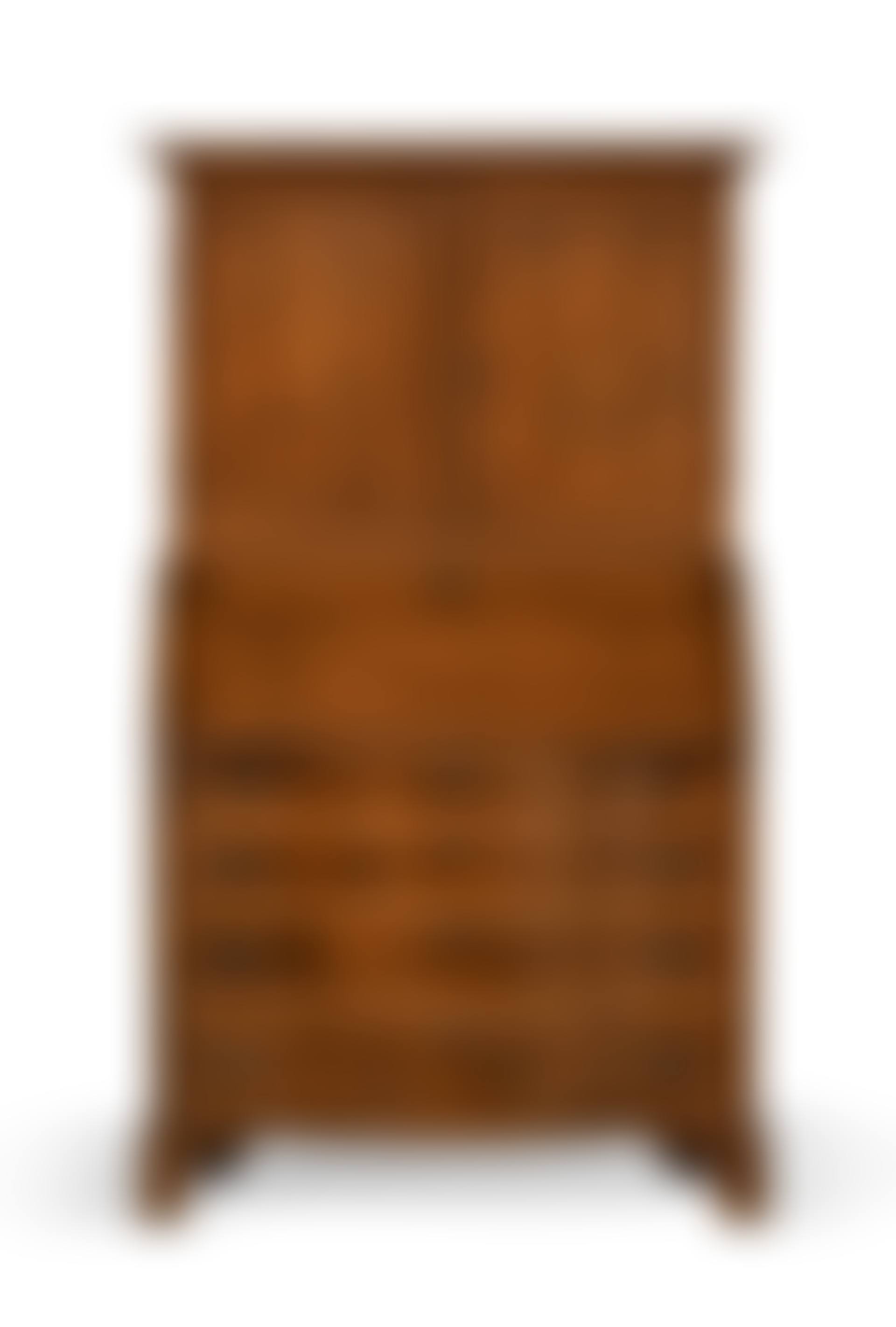 A FEDERAL INLAID CHERRYWOOD AND CHERRYWOOD VENEERED DESK-AND-BOOKCASE (preview)