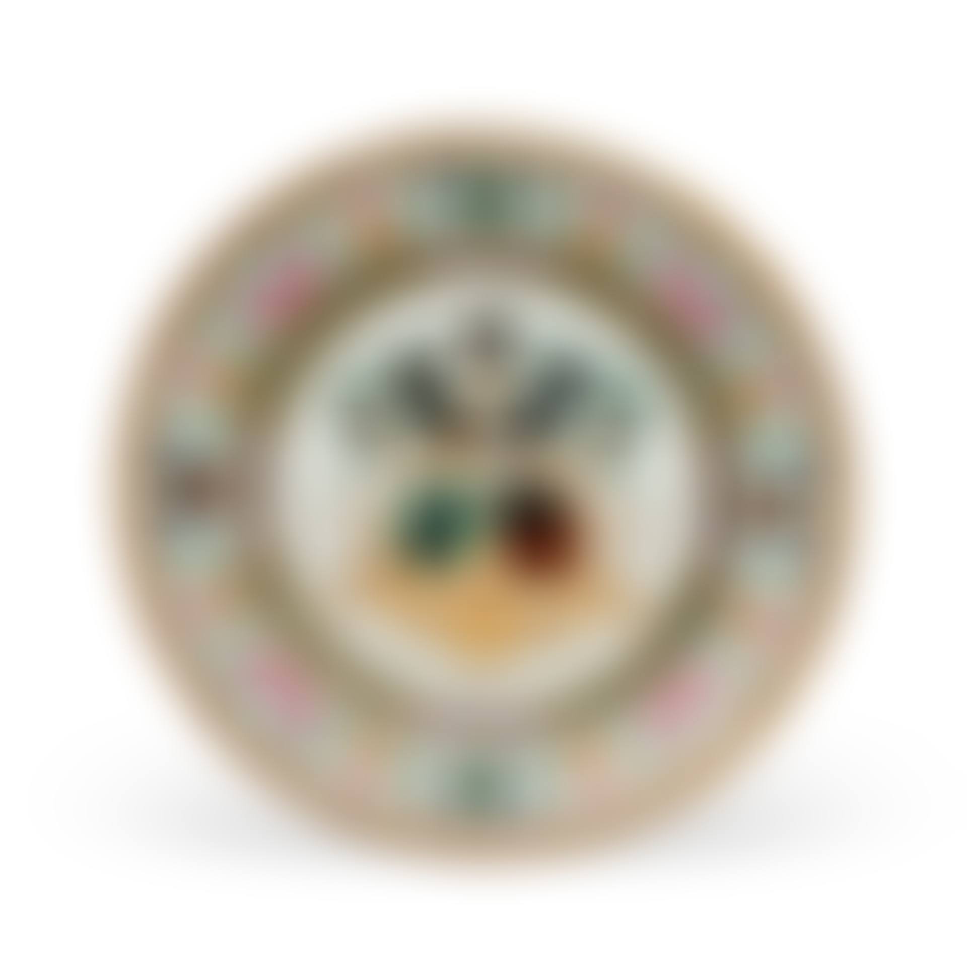 A CHINESE EXPORT PORCELAIN "BELGIAN MARKET" ARMORIAL PLATE (preview)