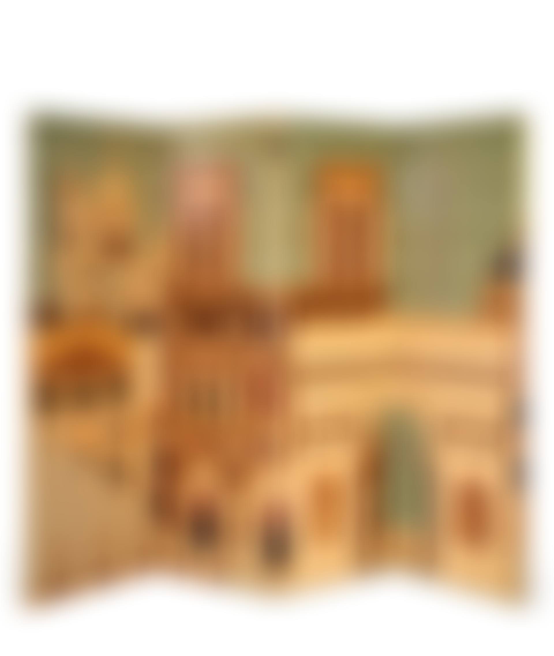 A SYCAMORE, BURR ASH AND MARQUETRY FOUR-FOLD PARISIAN ARCHITECTURAL SCREEN (preview)