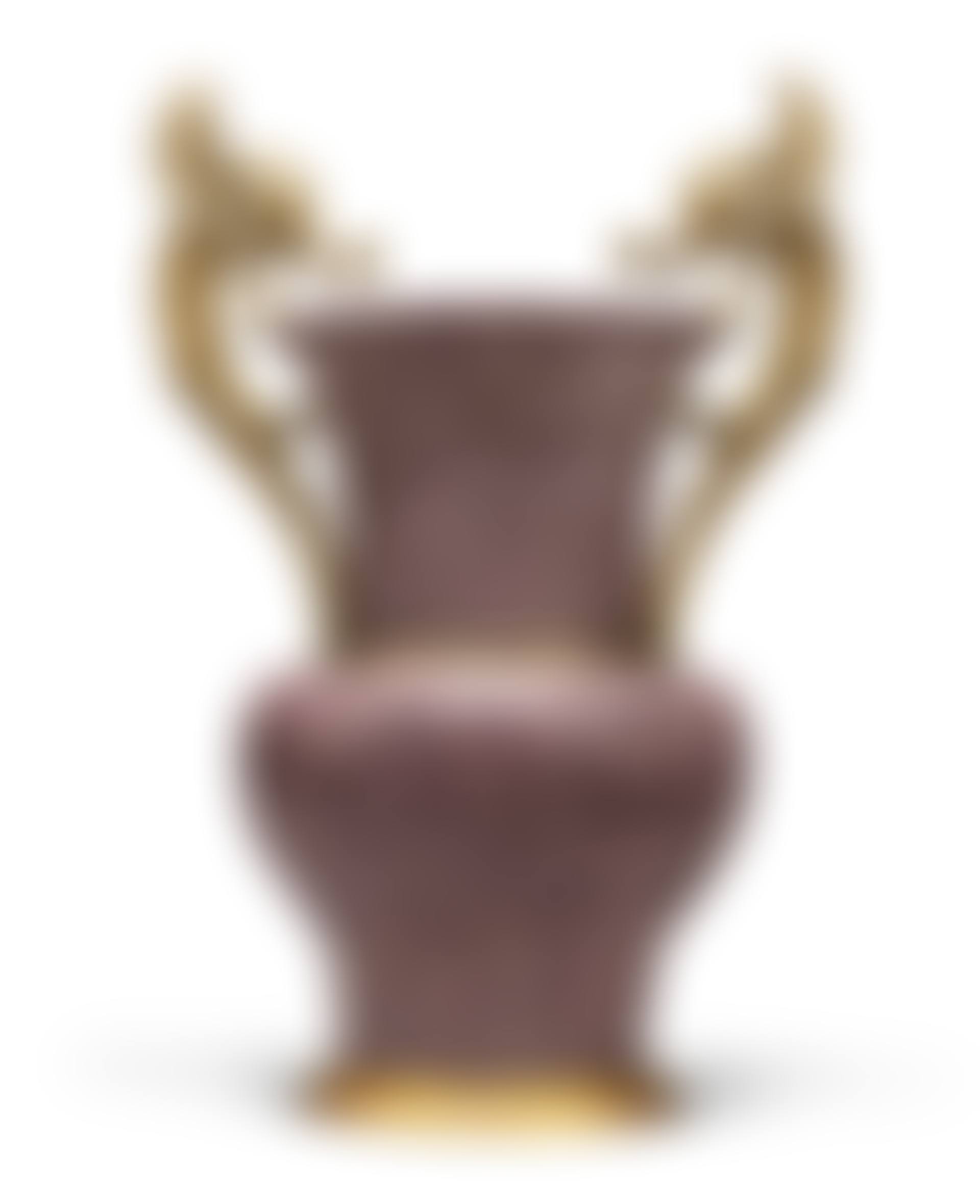 AN ENGLISH GILT-BRONZE-MOUNTED SIMULATED-PORPHYRY SCAGLIOLA VASE (preview)