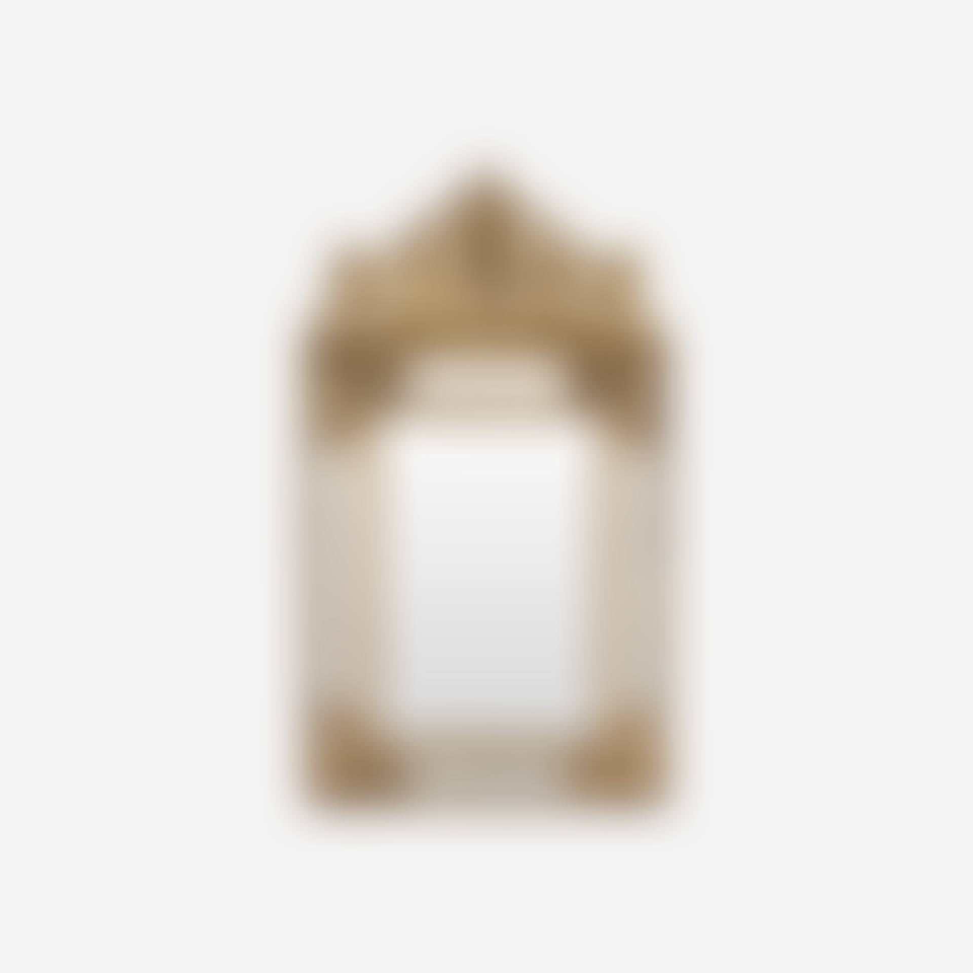 AN ANTIQUE FRENCH GILT METAL REPOUSSE WALL MIRROR (preview)