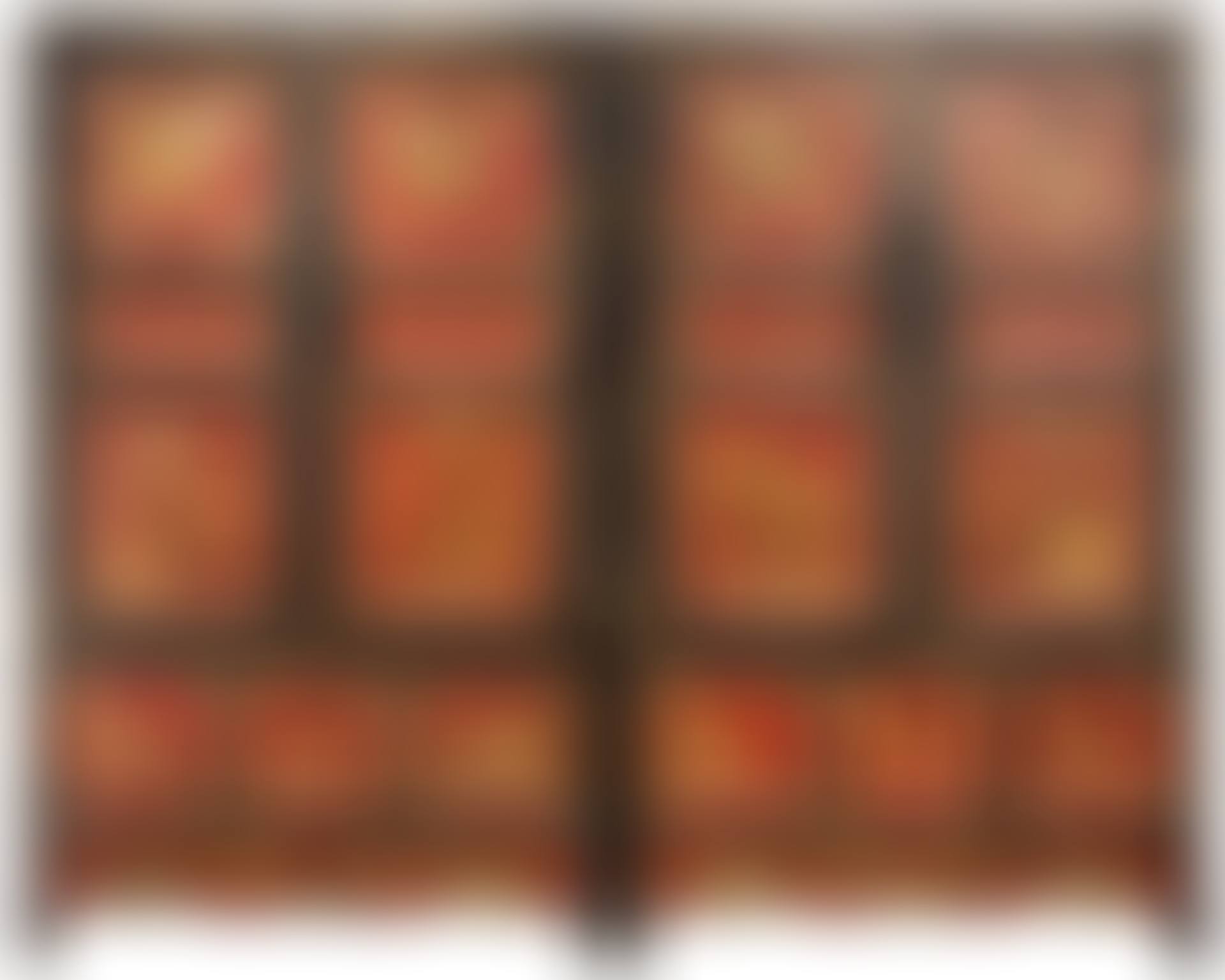 A PAIR OF CHINESE GILTWOOD AND RED LACQUER CABINETS (preview)