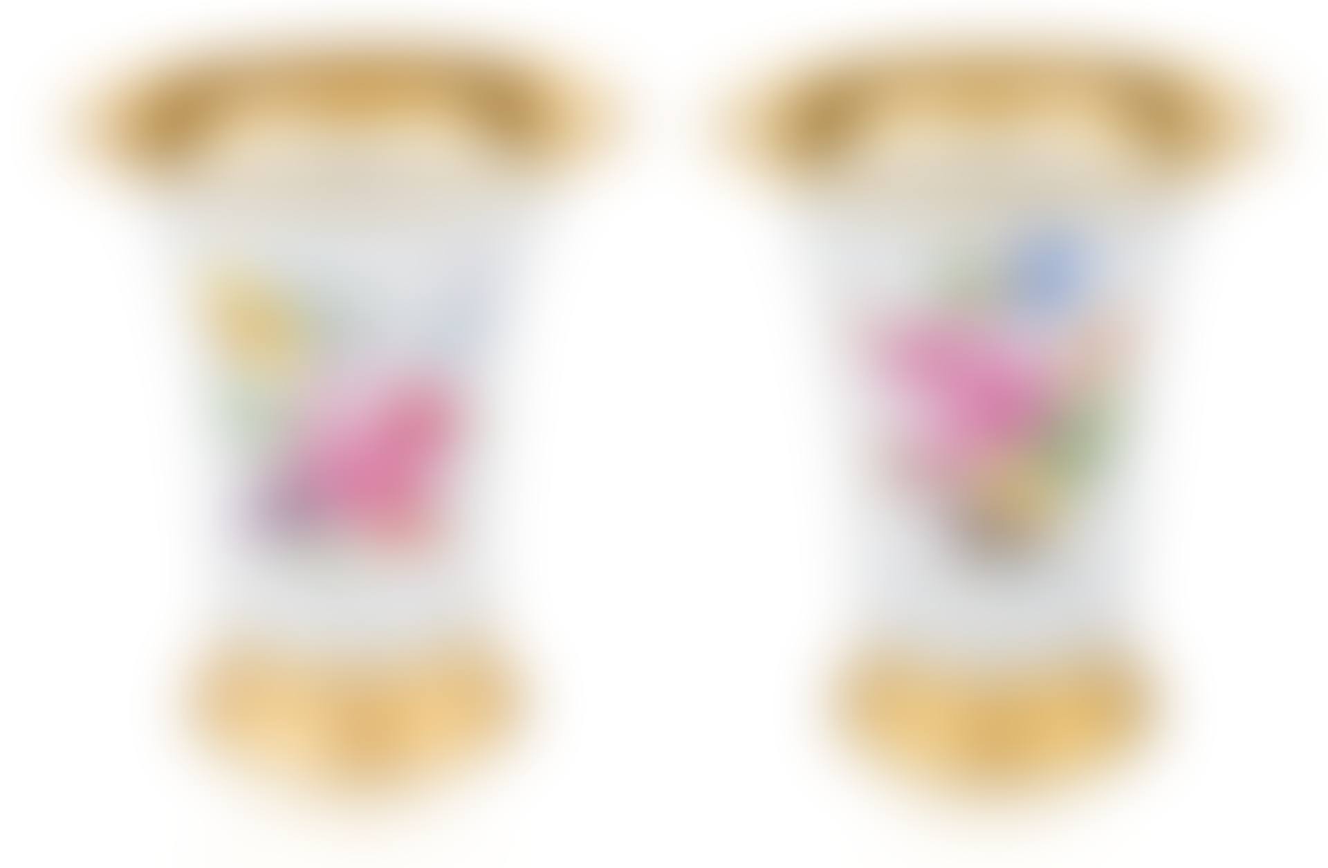 A PAIR OF GERMAN PORCELAIN FLORAL VASES (preview)