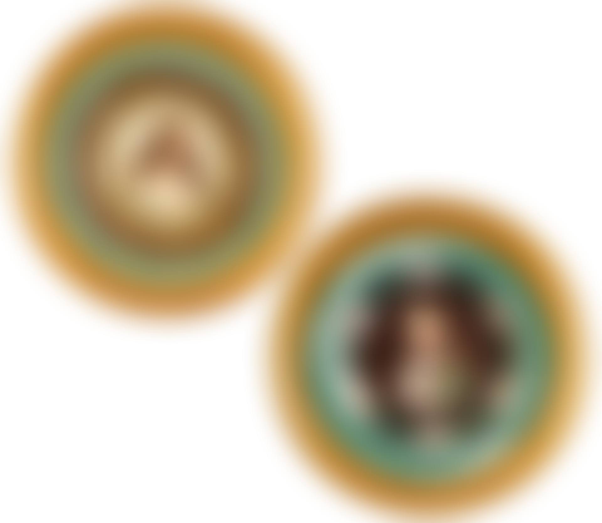 TWO CIRCULAR FRAMED NEO-CLASSICAL STYLE EASTERN EUROPEAN HAND-PAINTED PORTRAIT PLATES (preview)