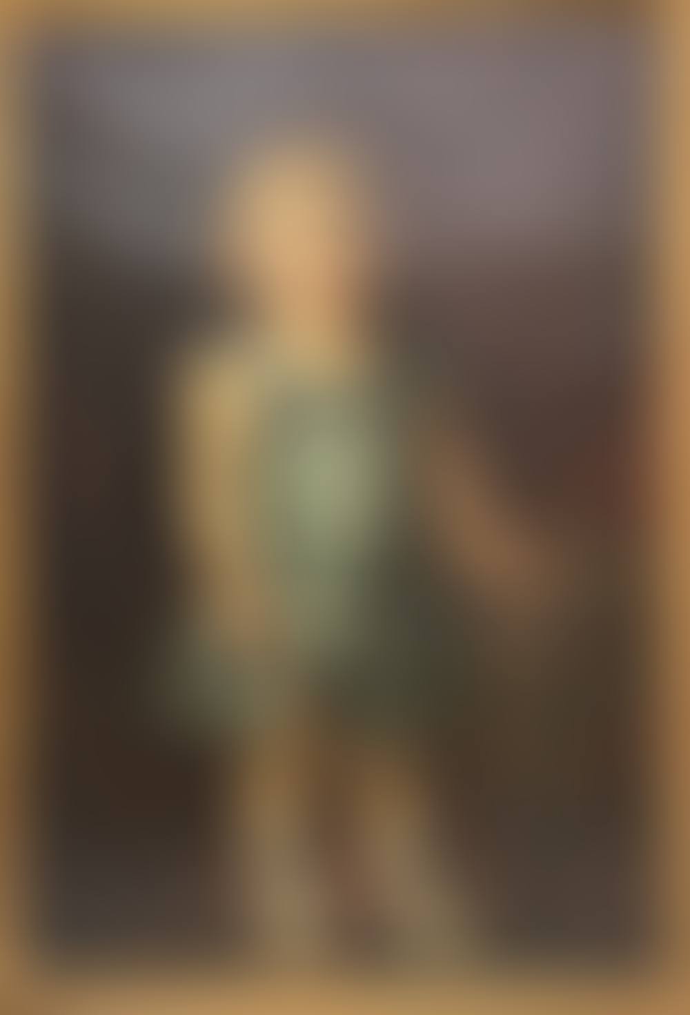 Portrait de petite fille à la robe bleue (preview)