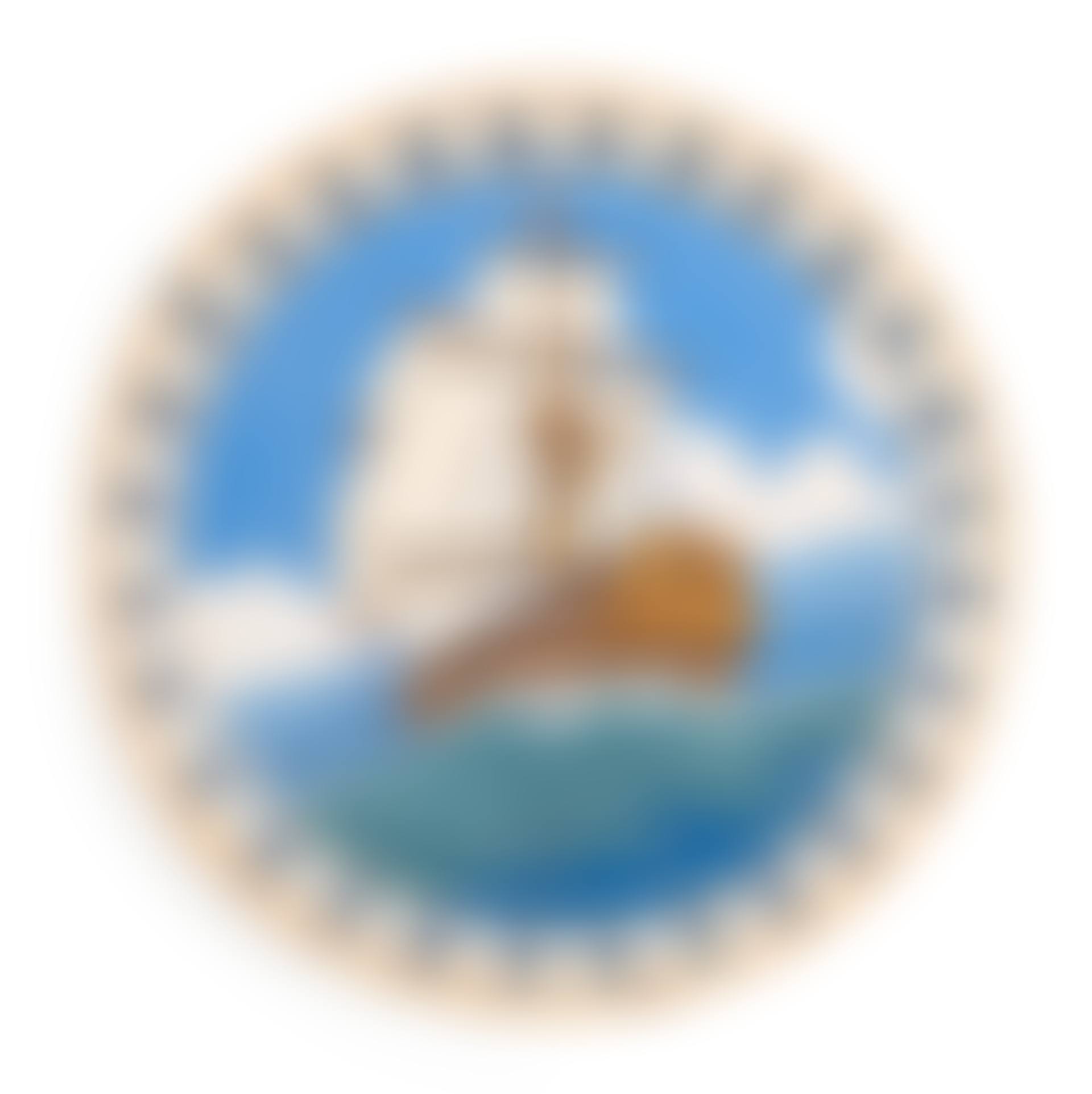 Scenic Plaque Depicting A Ship Attributed to Flint Faience Tile Company (preview)