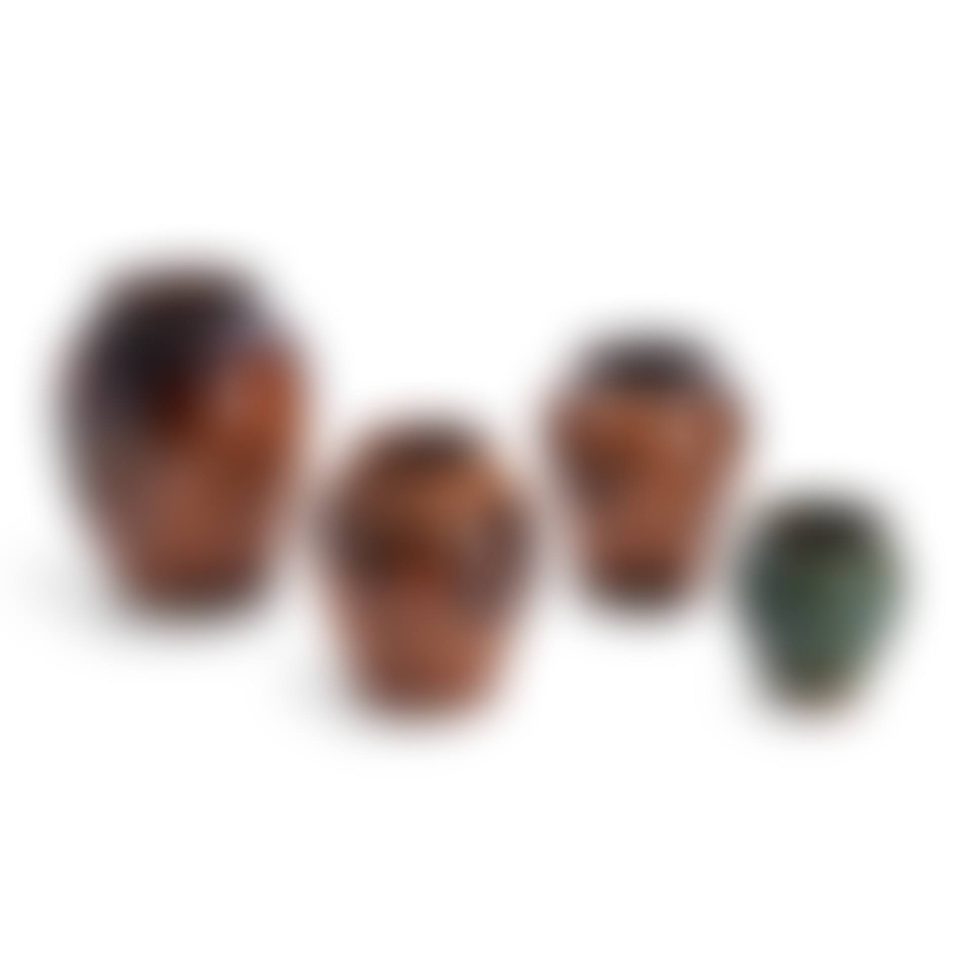 Four Glazed Redware Jars (preview)