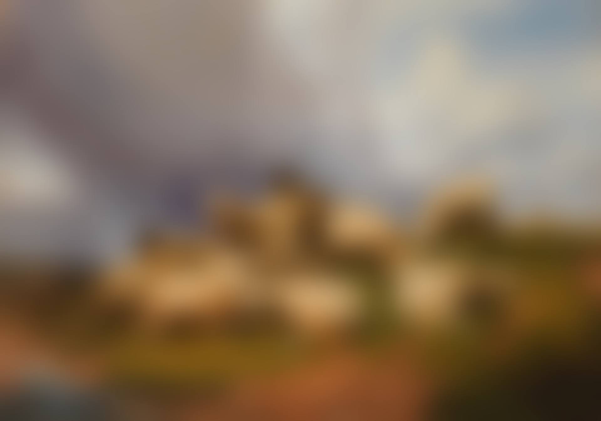 Flock of sheep on a hillside (preview)
