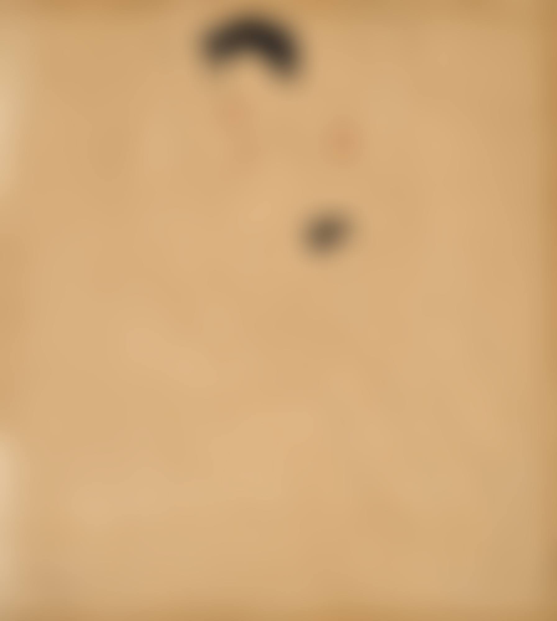 Auf dem Rücken liegender männlicher Akt mit schwarzem Haar und unter dem Kopf verschränkten Armen (Male Nude with Black Hair, Lying on His Back, Arms Folded under His Head) (preview)