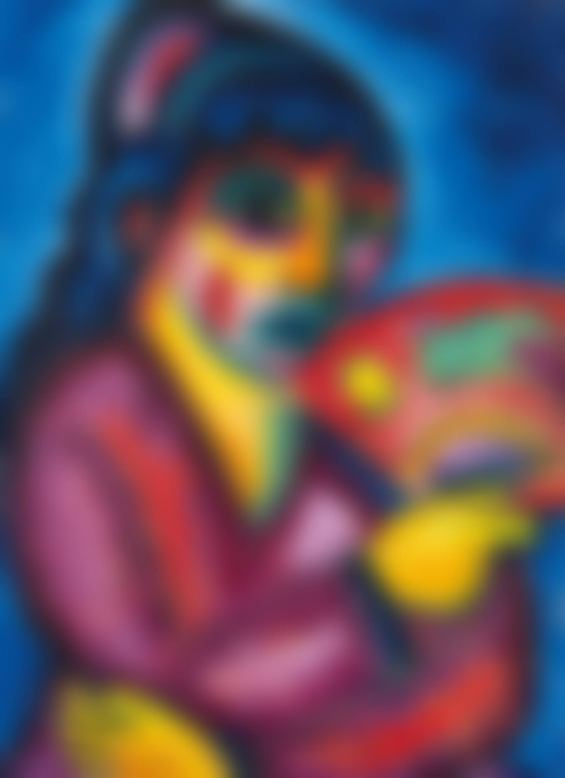 Frau mit Fächer ( Frau aus Turkestan ) (preview)