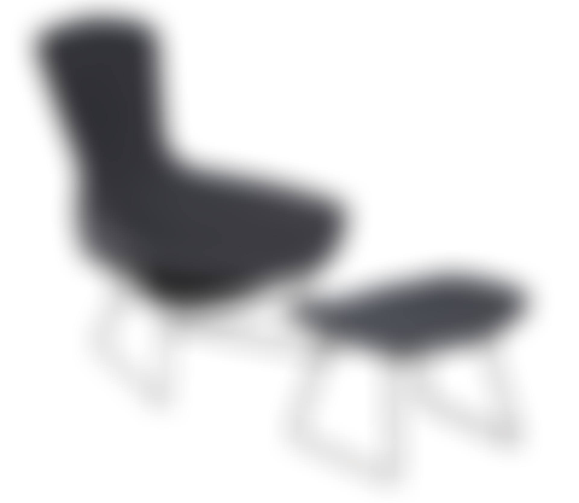 Upholstered Wirework Bird Lounge Chair and Ottoman (preview)
