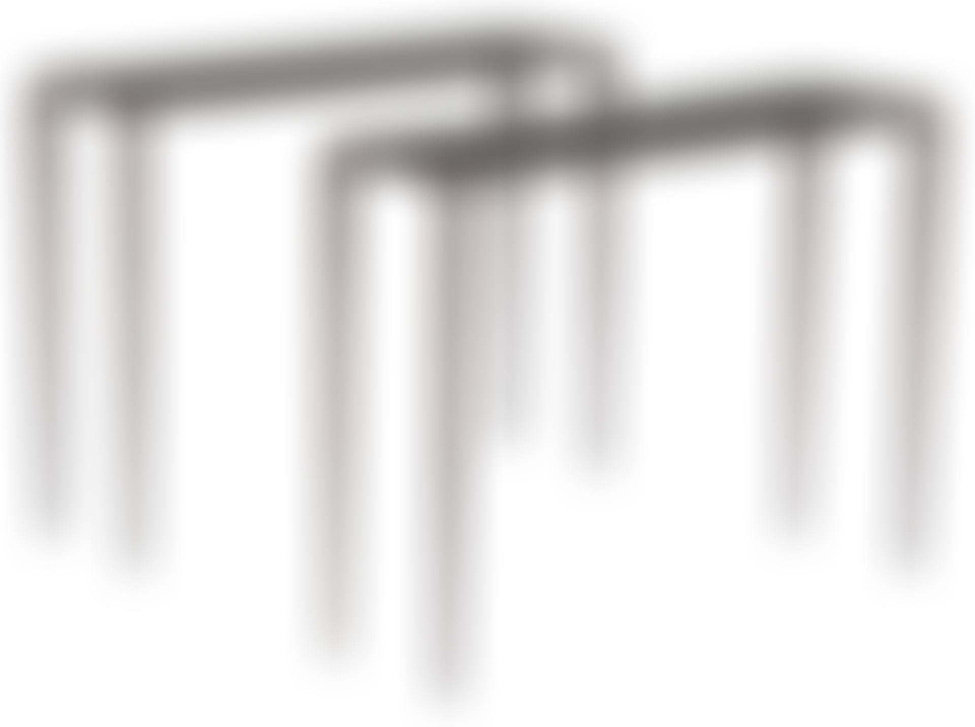 Pair of Jean-Michel Frank Style Wrought Iron, Oak and Leather Consoles (preview)