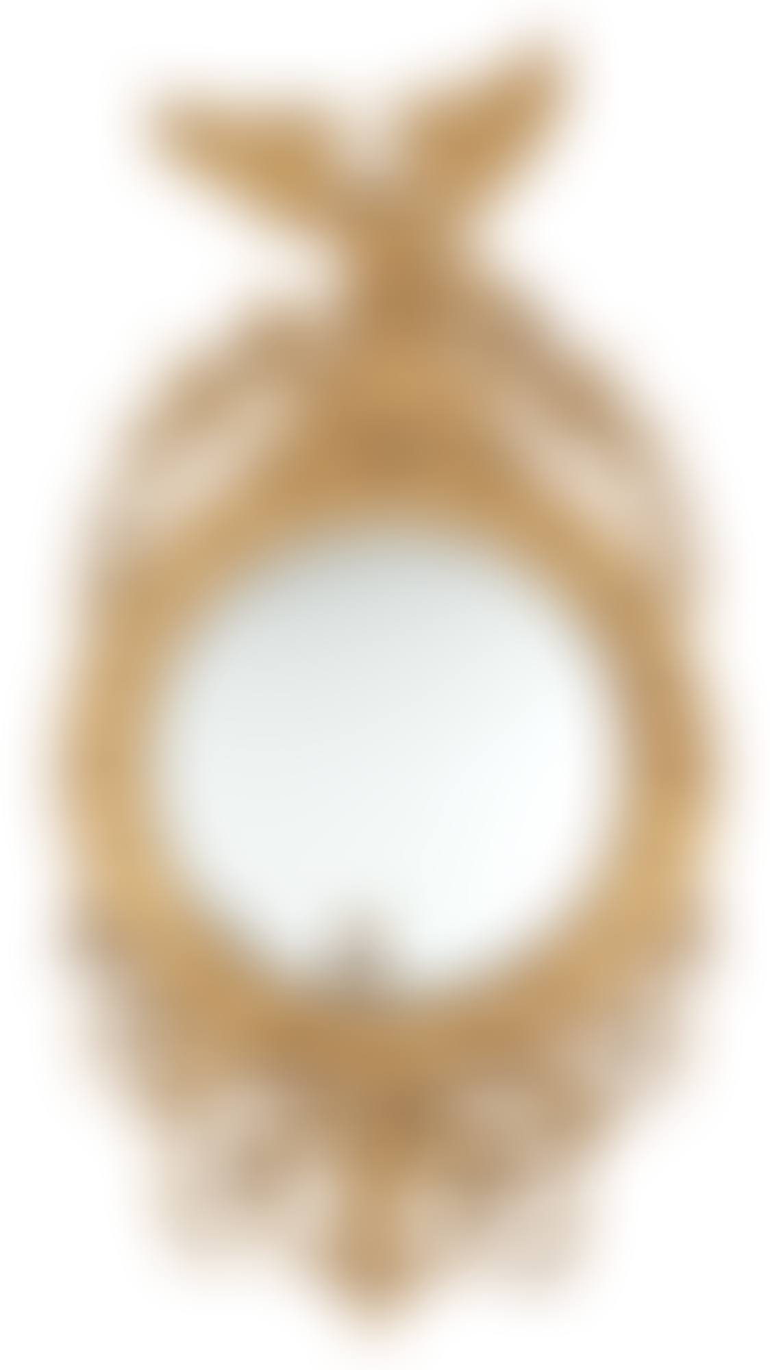 Classical Giltwood and Composition Convex Girandole Mirror (preview)