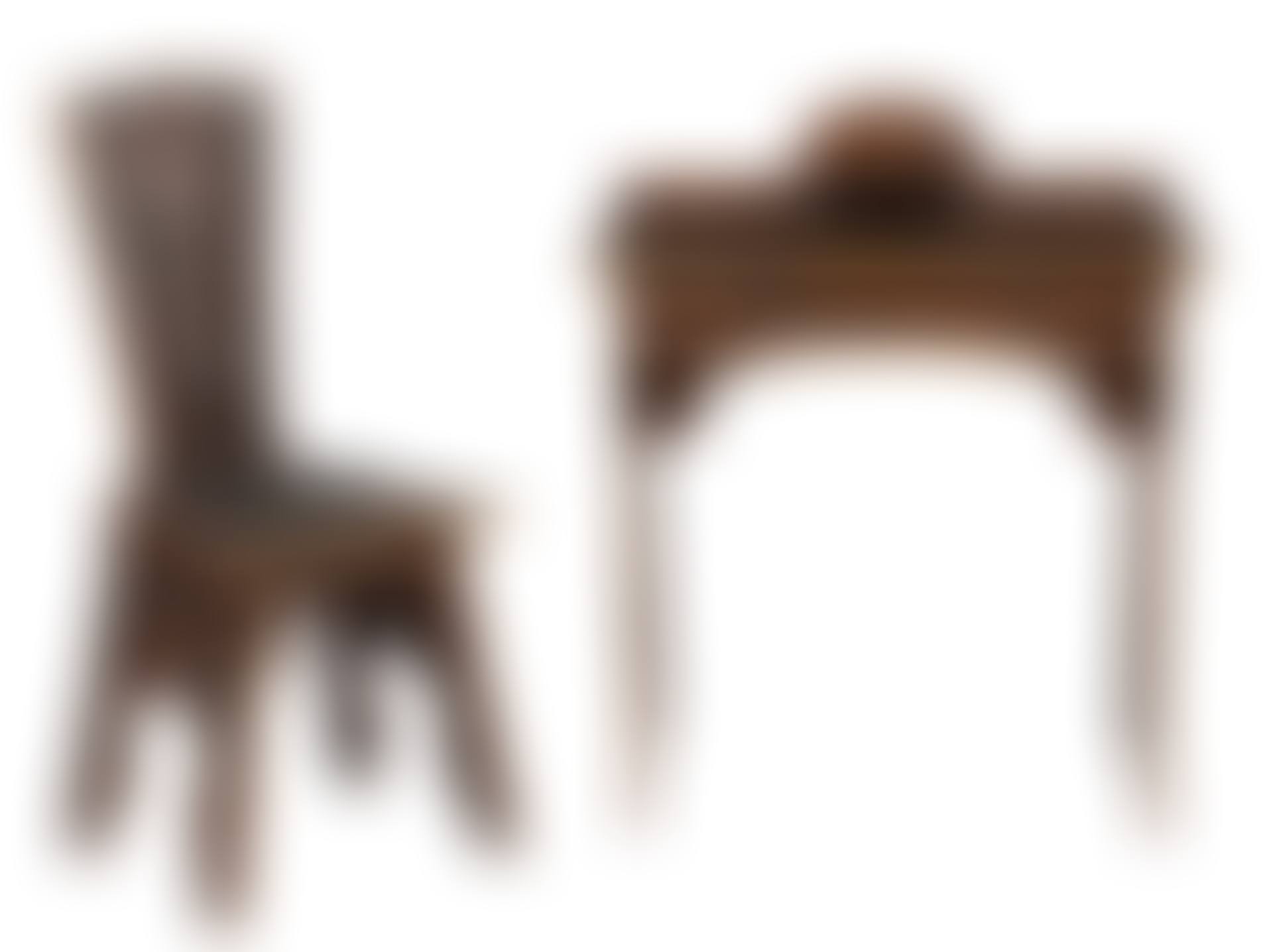 Art Nouveau Maple Desk and Chair (preview)