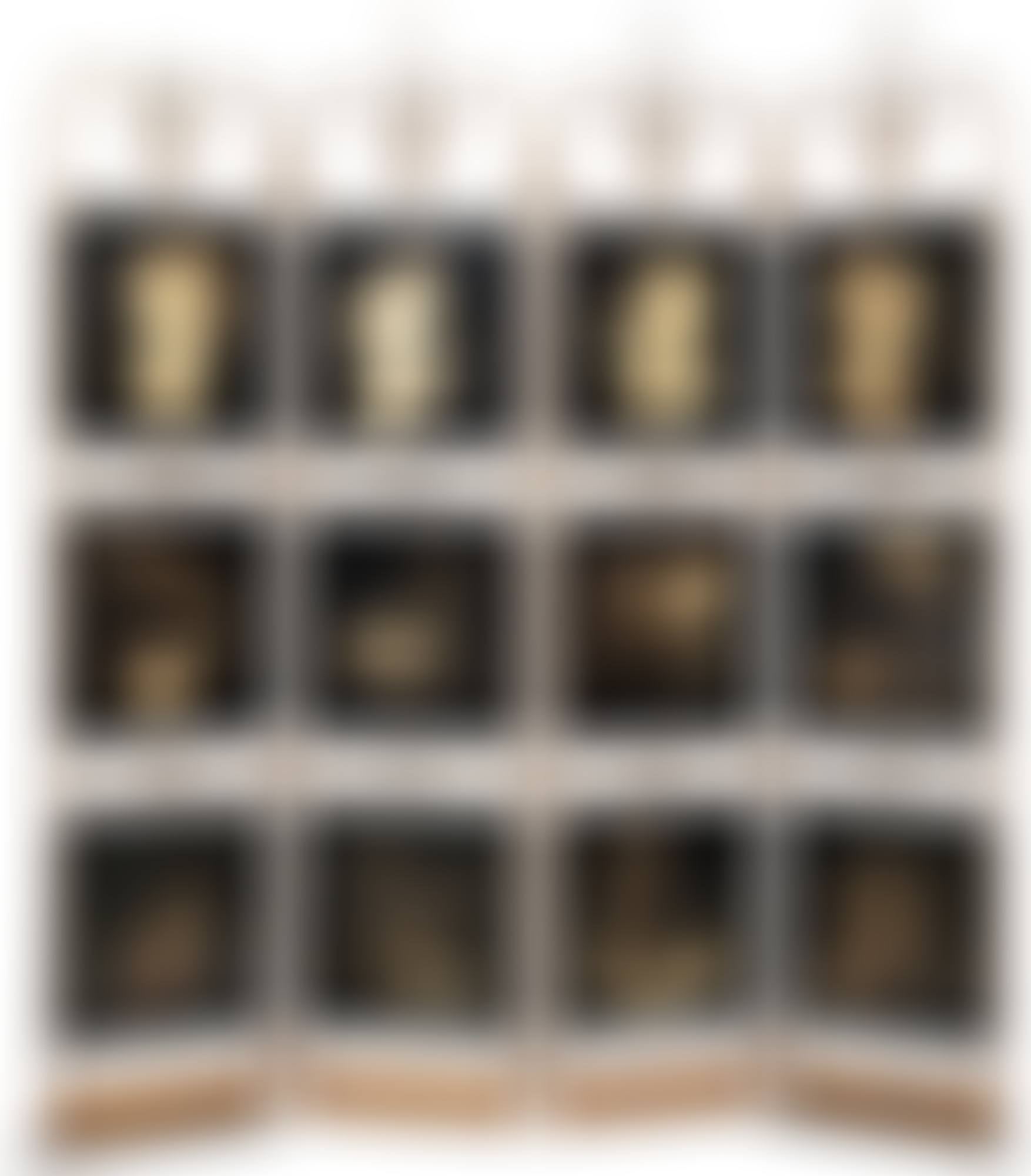 French Art Deco Gilt and Black Lacquered and Gilt Metal Four-Panel Screen (preview)