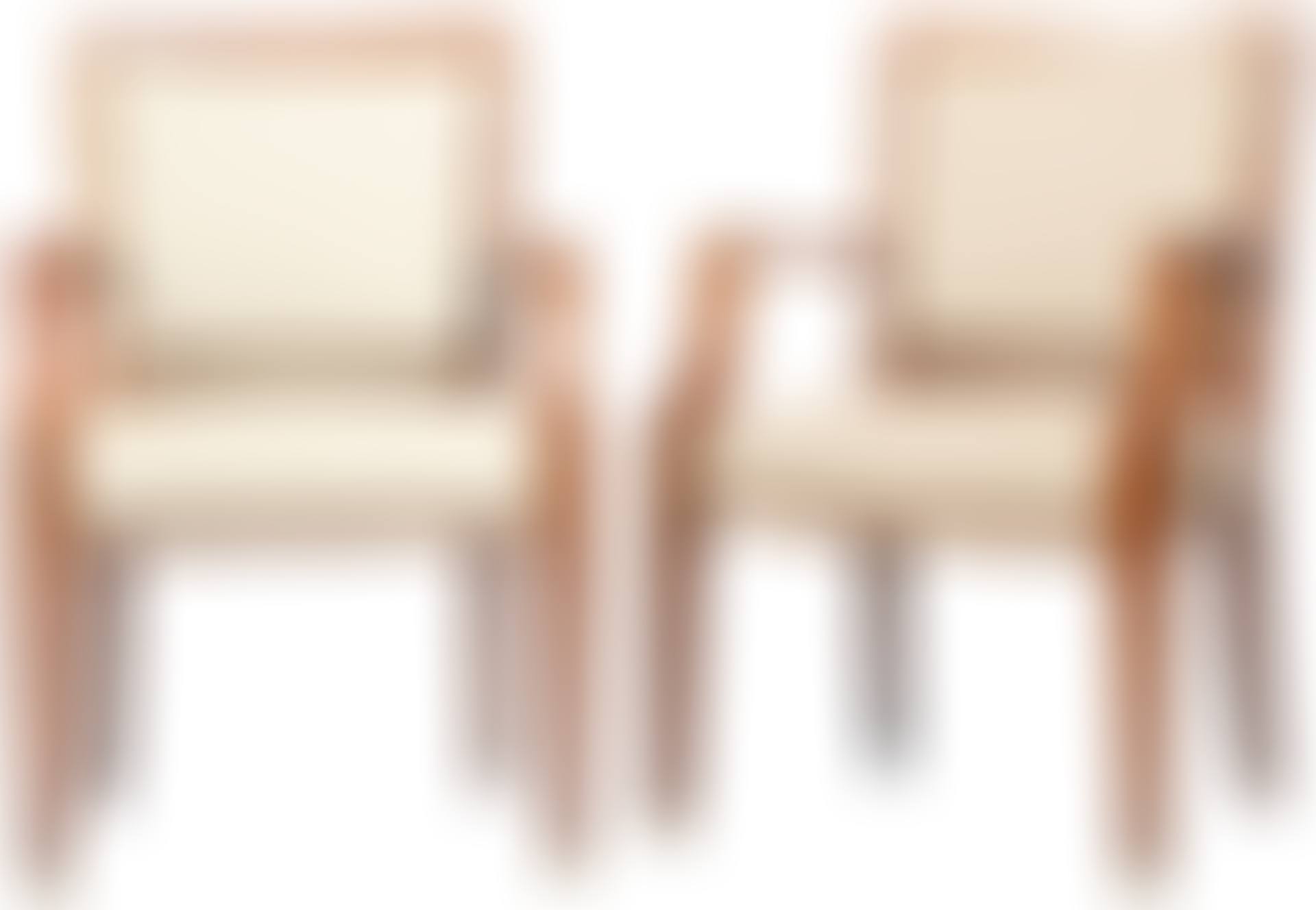 Set of Twelve Upholstered Walnut Armchairs (preview)